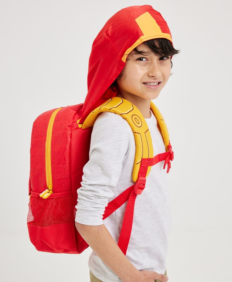 Iron Man Hooded Junior Backpack