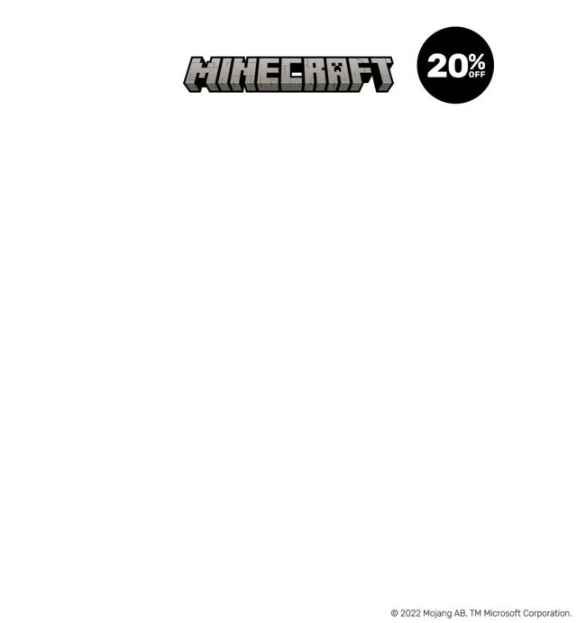 20% Off Minecraft