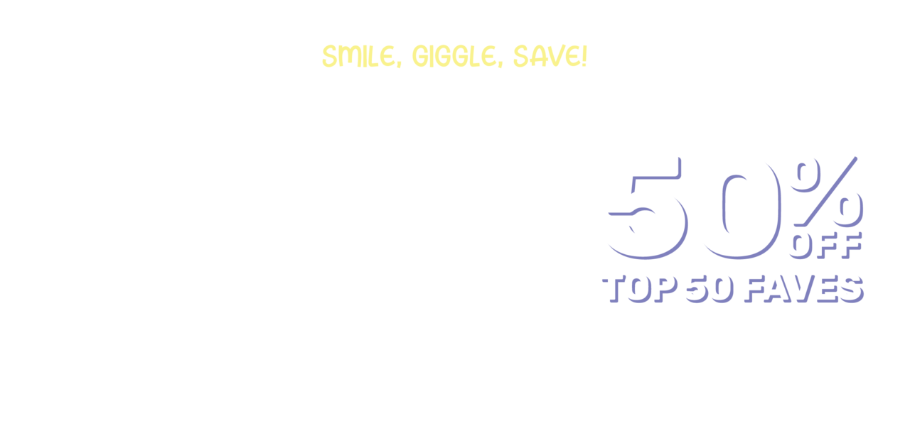 50% Off Top 50 Faves