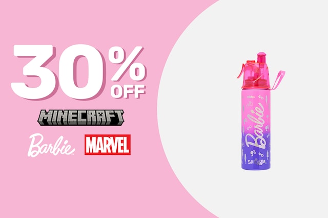 30% Off Minecraft, Barbie, Marvel
