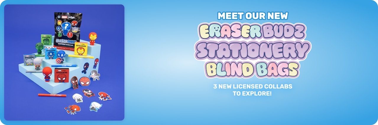 Meet Our New Eraser Buds Stationery Blind Bags