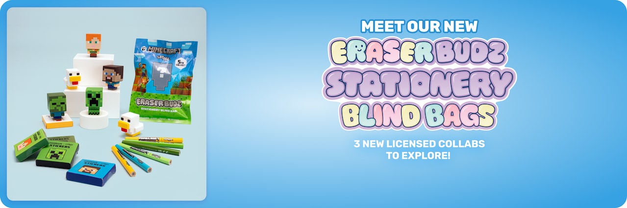 Meet Our New Eraser Buds Stationery Blind Bags