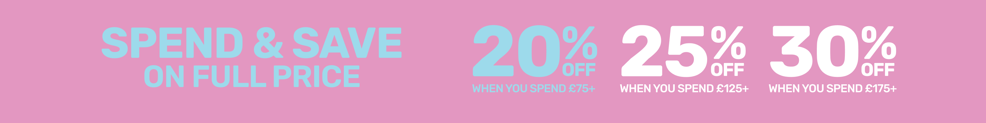 Spend & Save On Full Price
