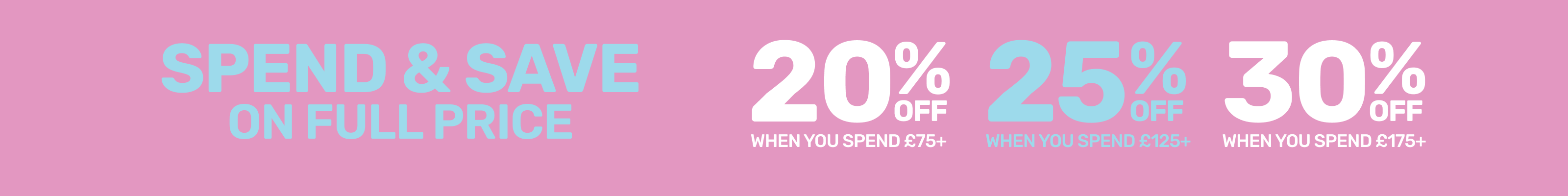 Spend & Save On Full Price