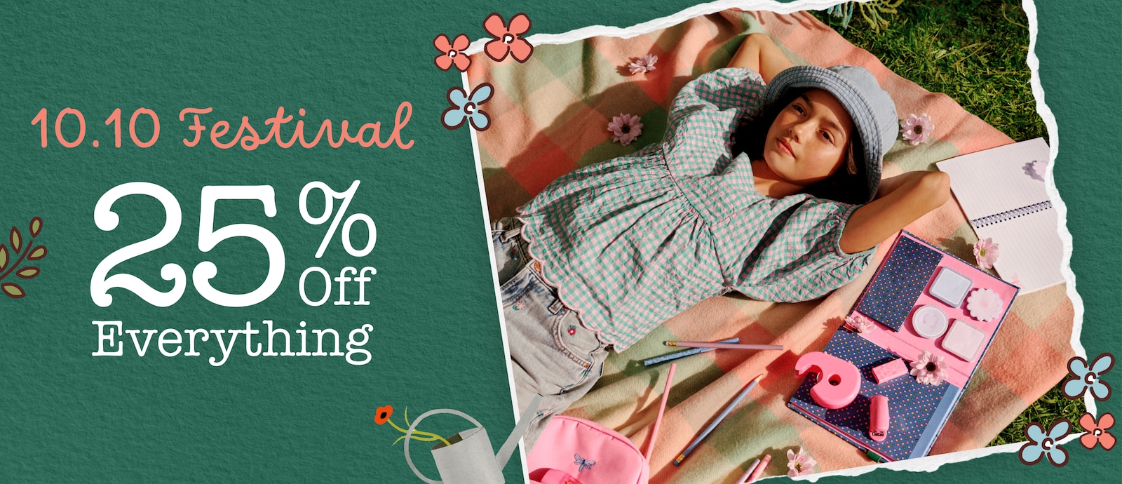 Ends Tonight 10.10 Festival 25% Off Everything