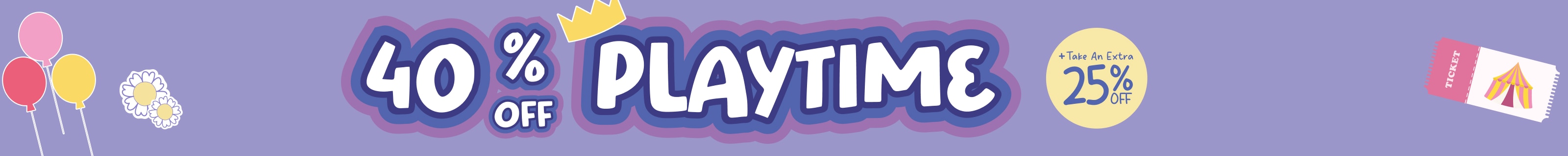 40% Off Playtime