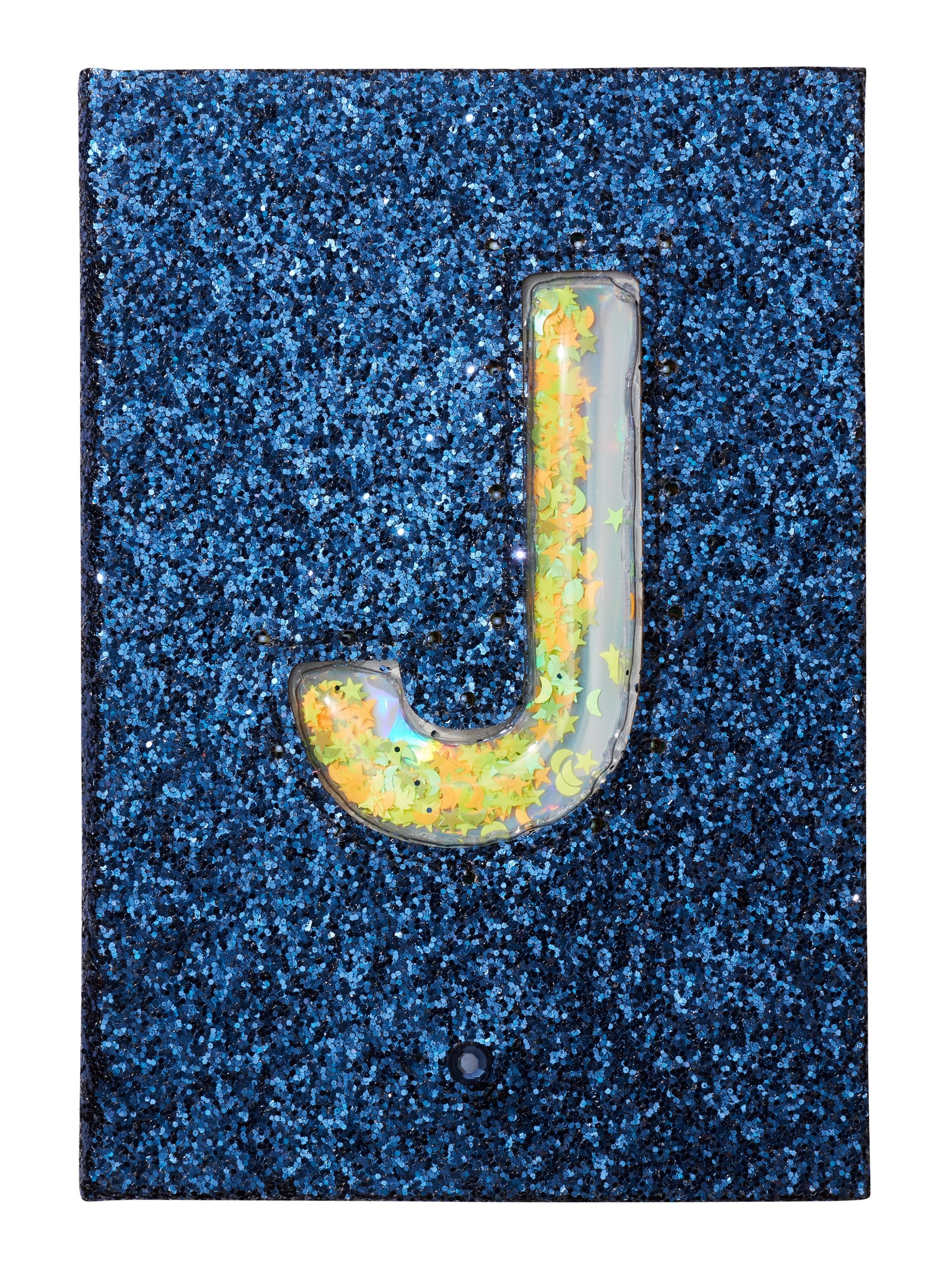 Space Light Up Glitter Alphabet A5 Notebook