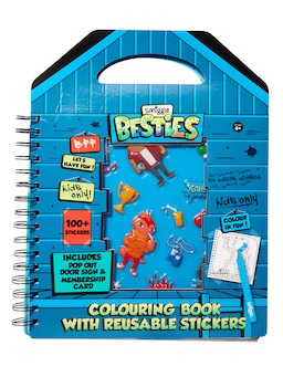 Besties Colouring Book With Reusable Stickers