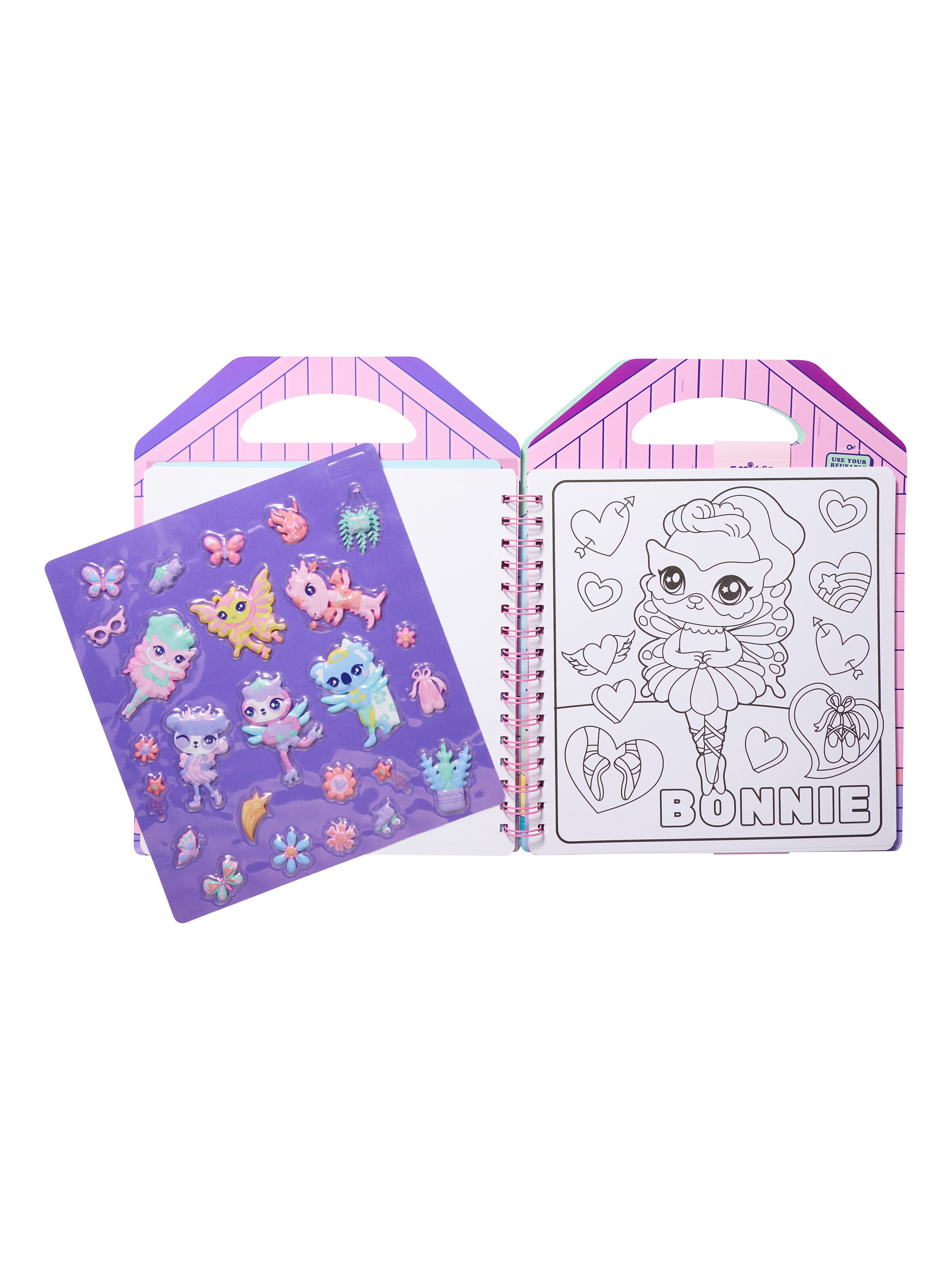 Besties Colouring Book With Reusable Stickers