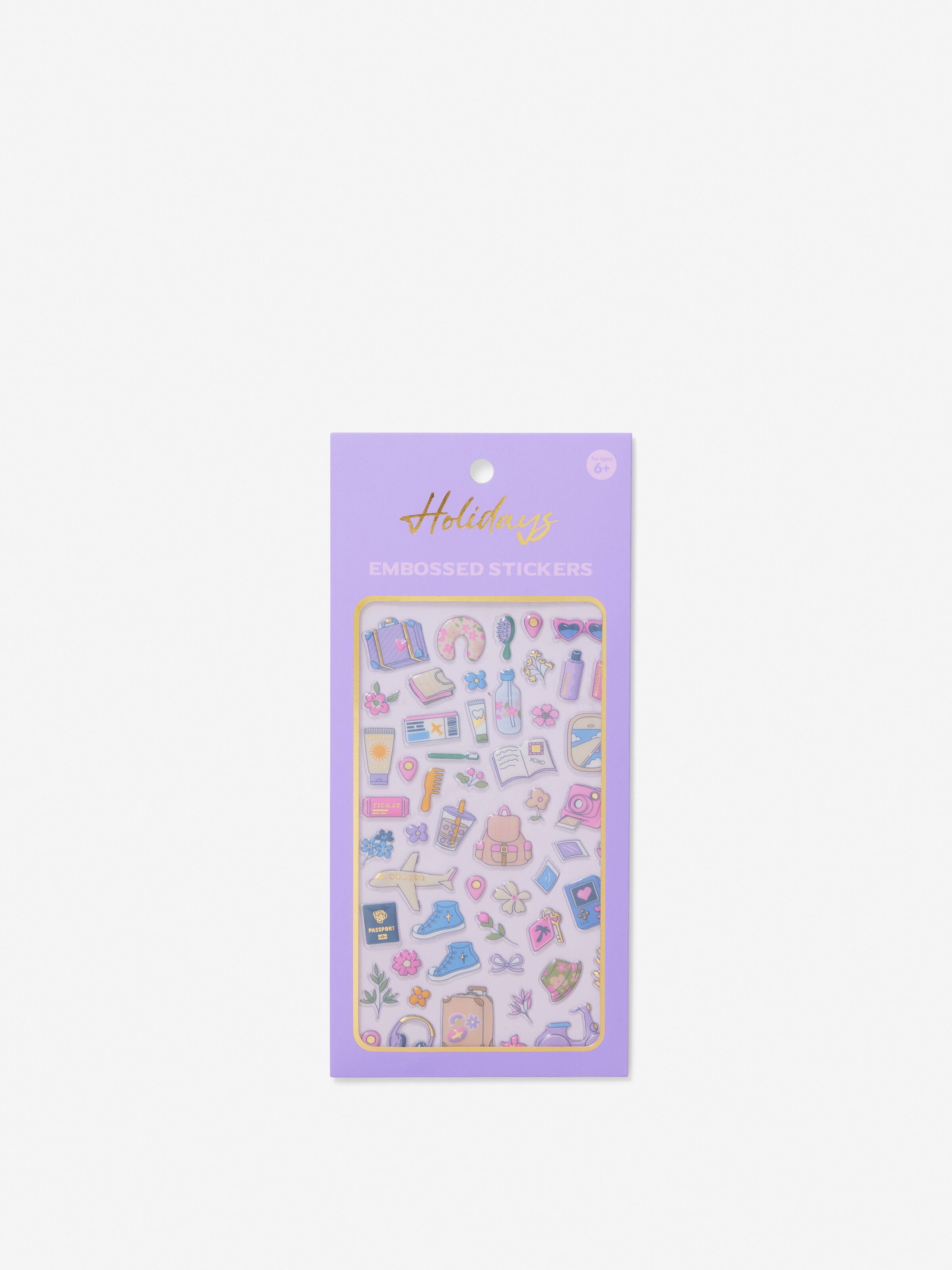 Floral Embossed Stickers