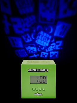Minecraft Digital Clock With Light Projector