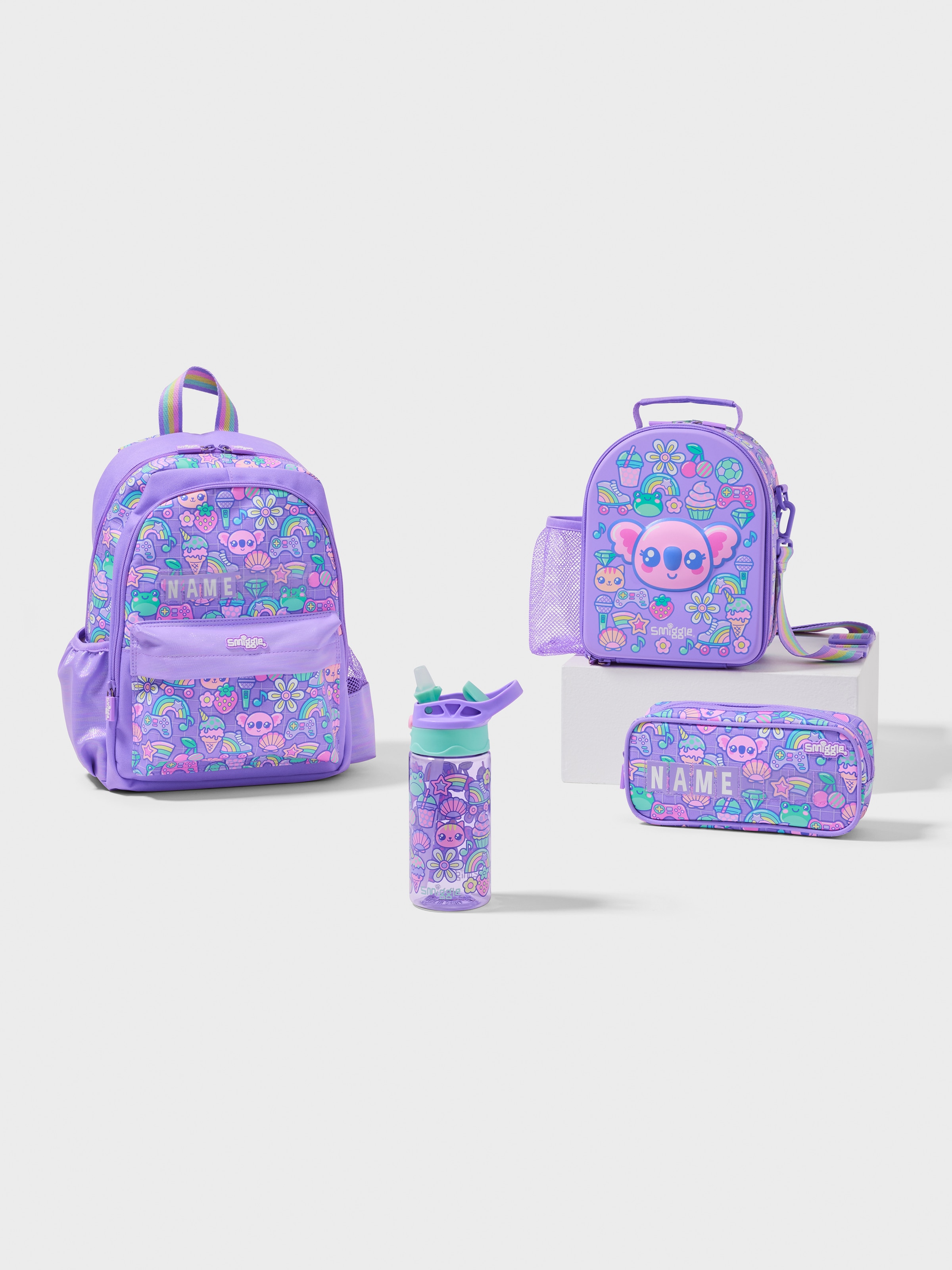 Curious 4 Piece Junior Id Backpack Bundle