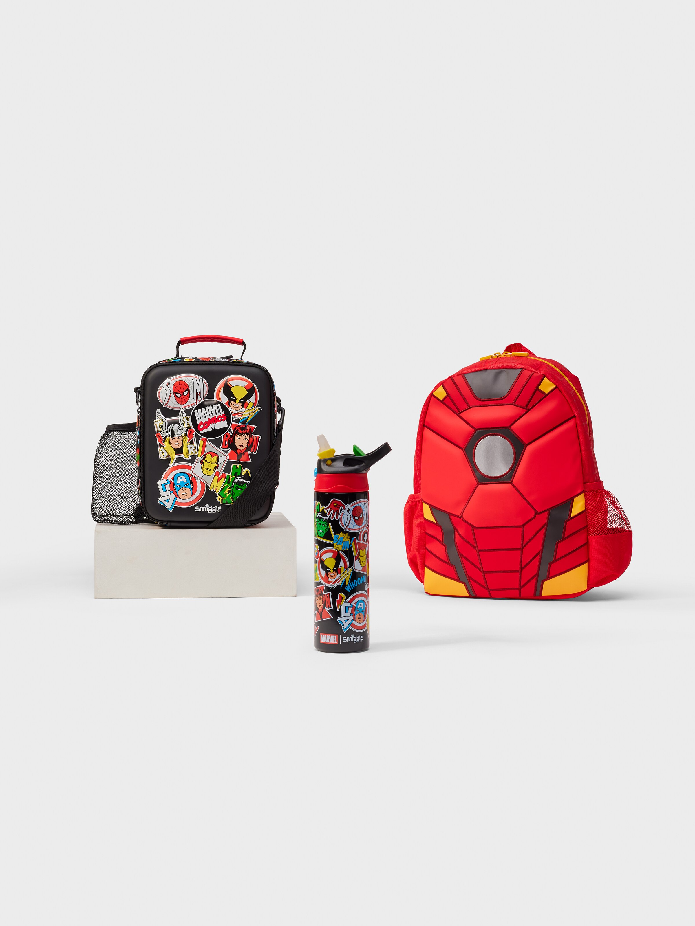Marvel 3 Piece Steel Lunch Bundle