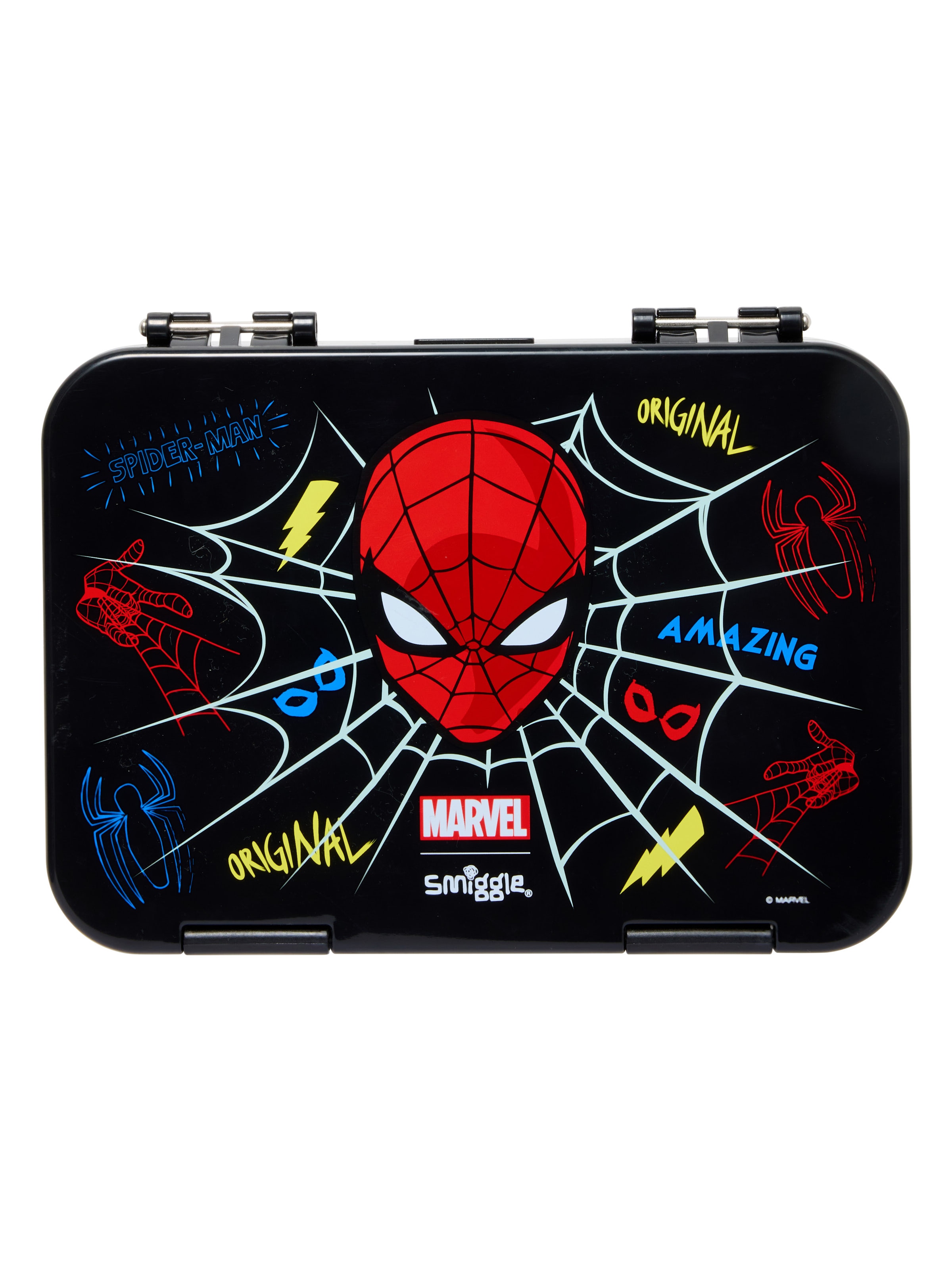 Spider-Man 4 Piece Lunch Bundle W Stainless Spritz Bottle 500Ml