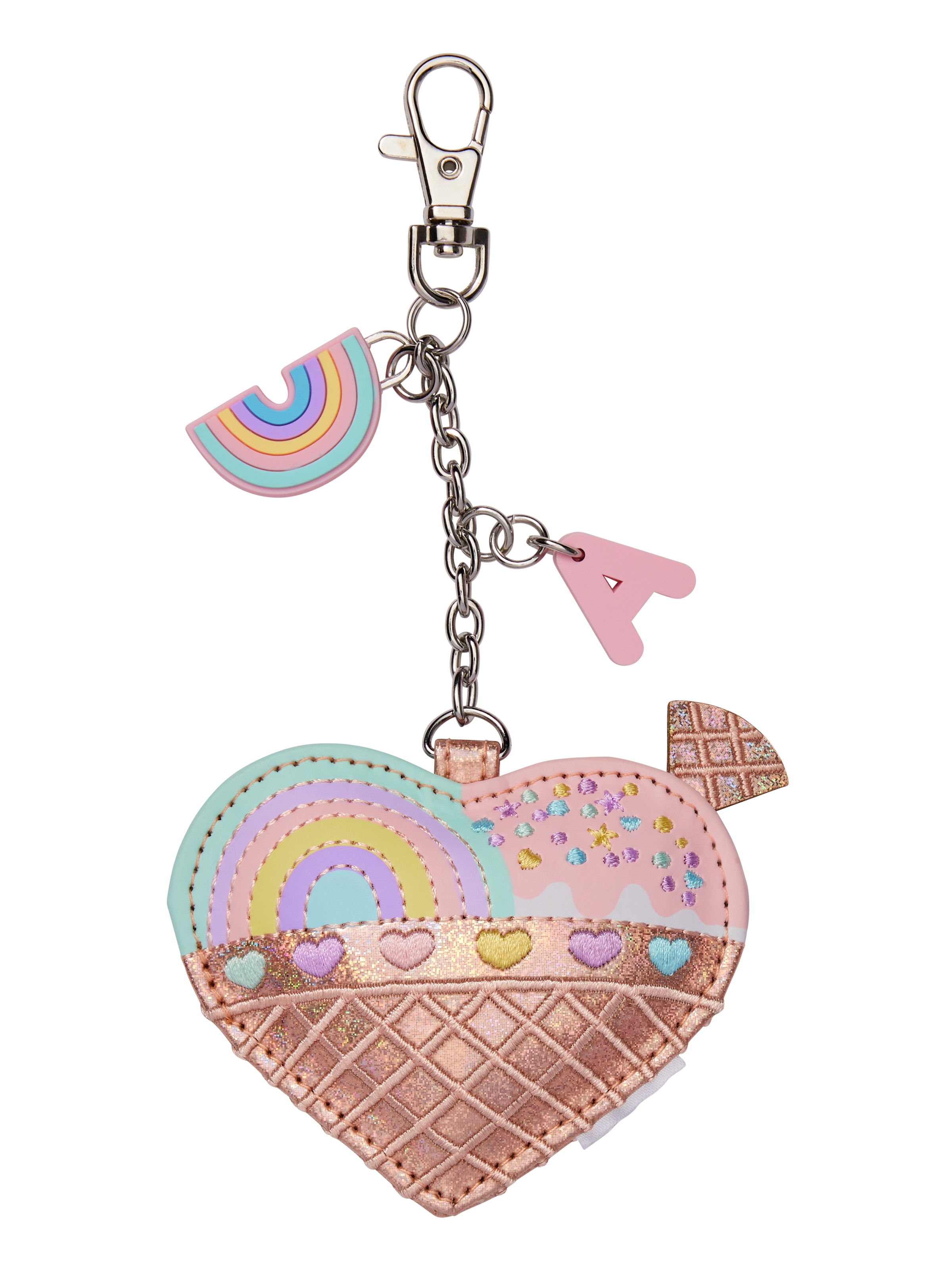 Heart Alphabet Keyring
