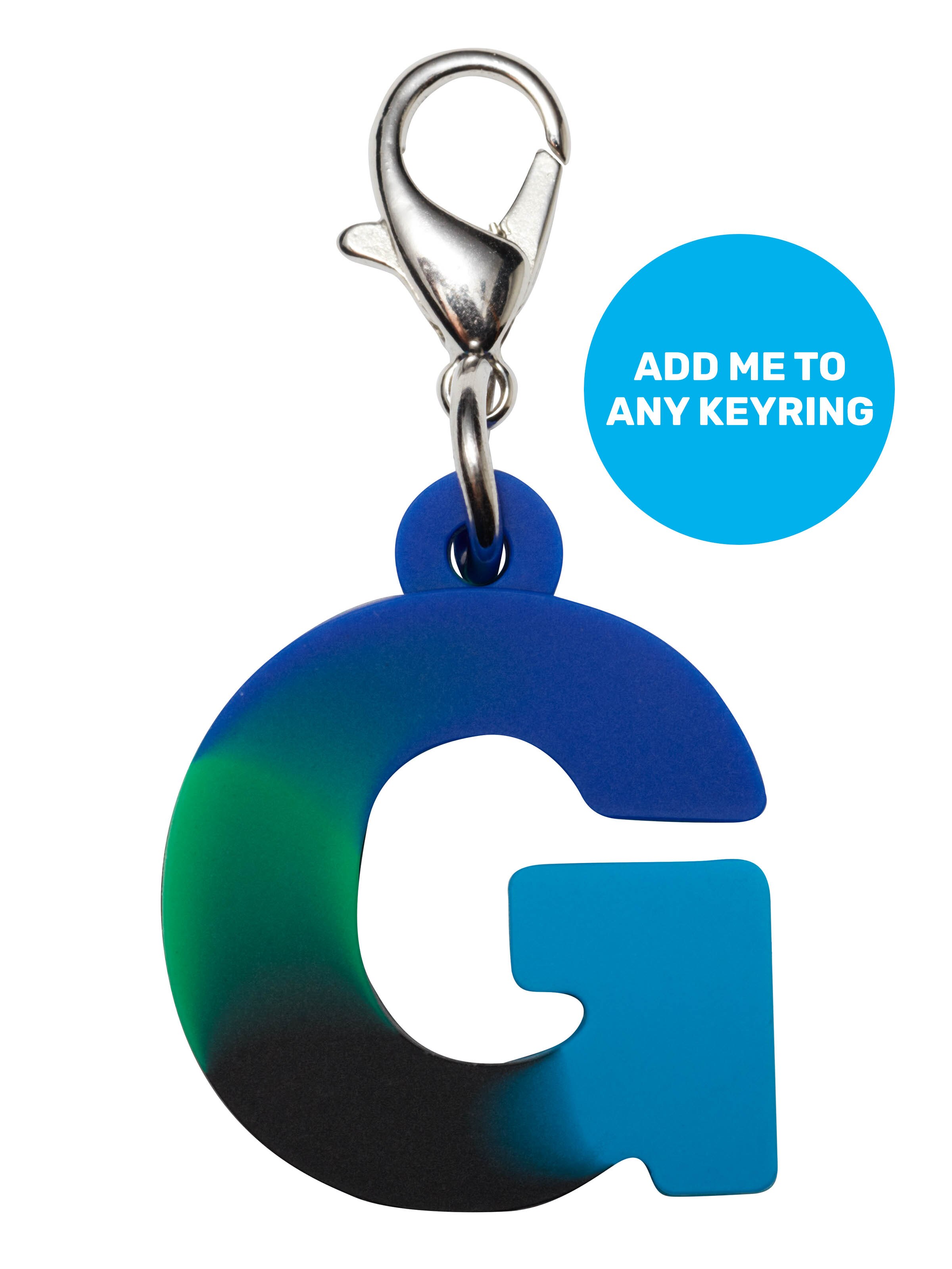 Blue Add-On Mini Alpha Keyring