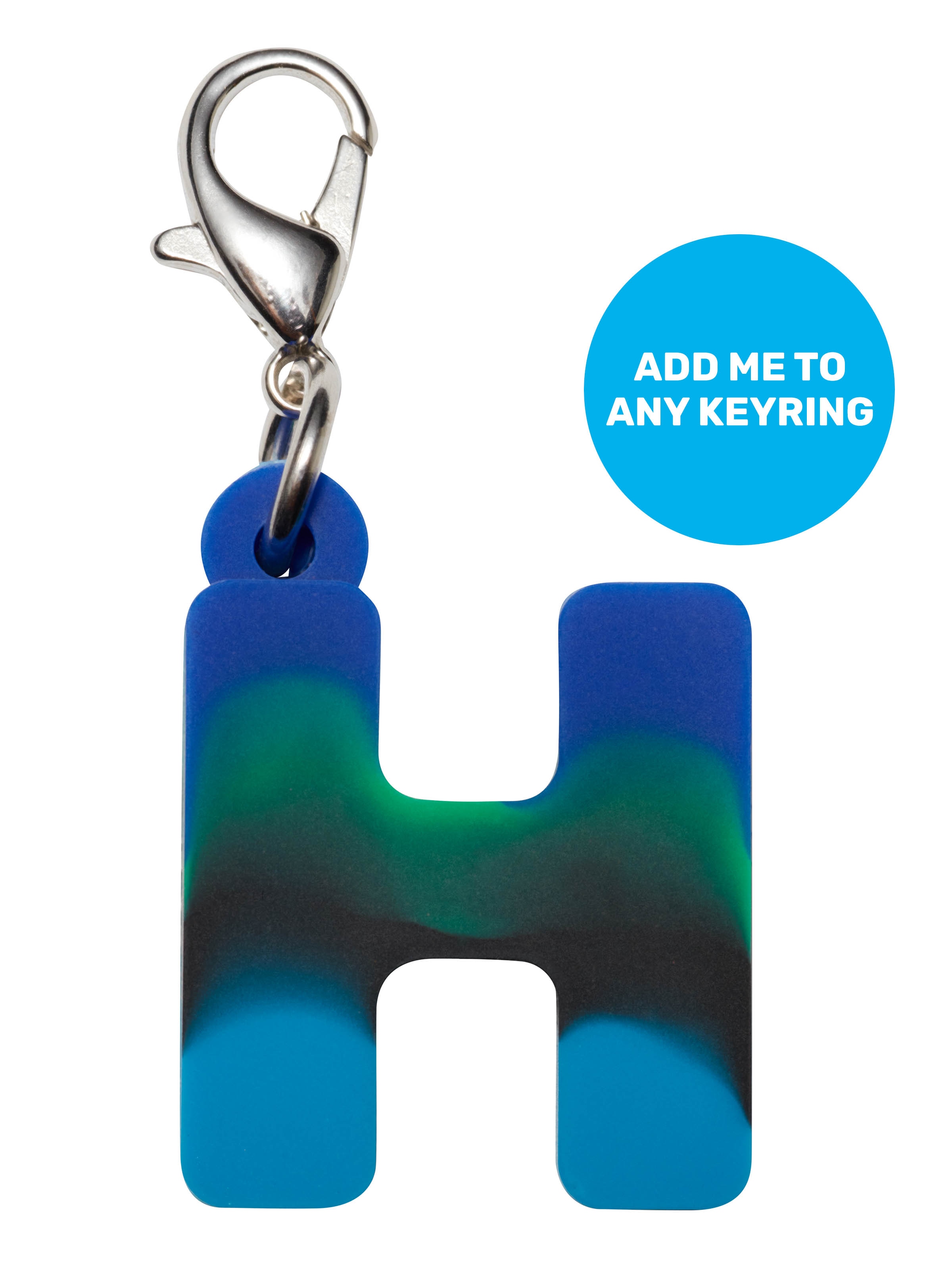 Blue Add-On Mini Alpha Keyring