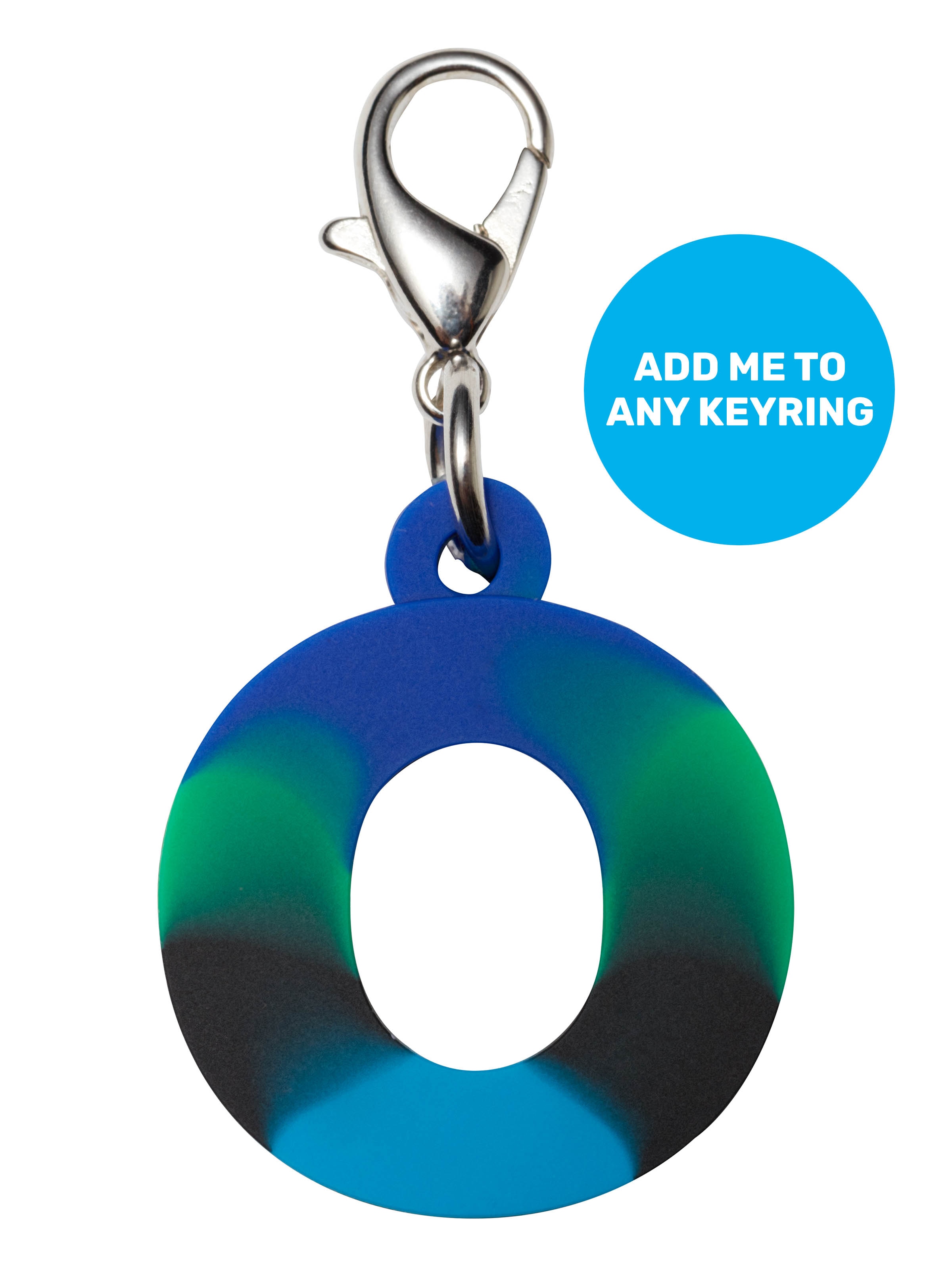 Blue Add-On Mini Alpha Keyring