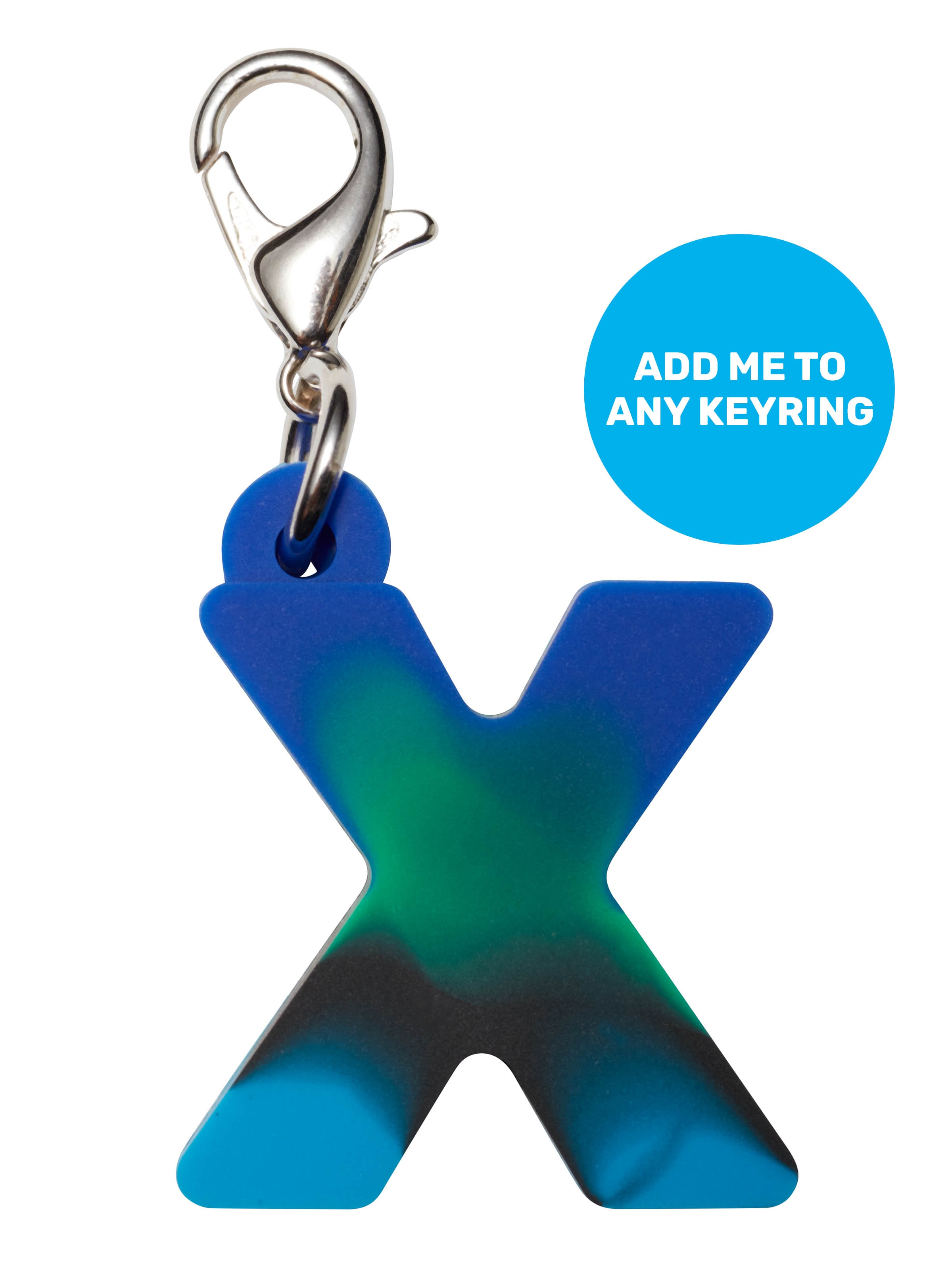 Blue Add-On Mini Alpha Keyring