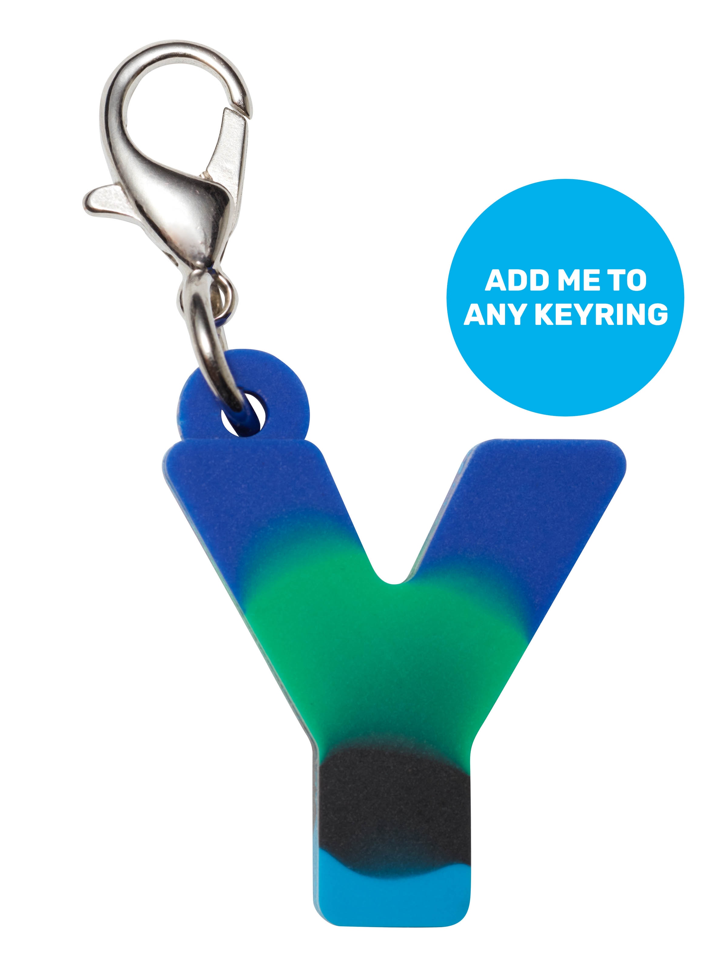 Blue Add-On Mini Alpha Keyring