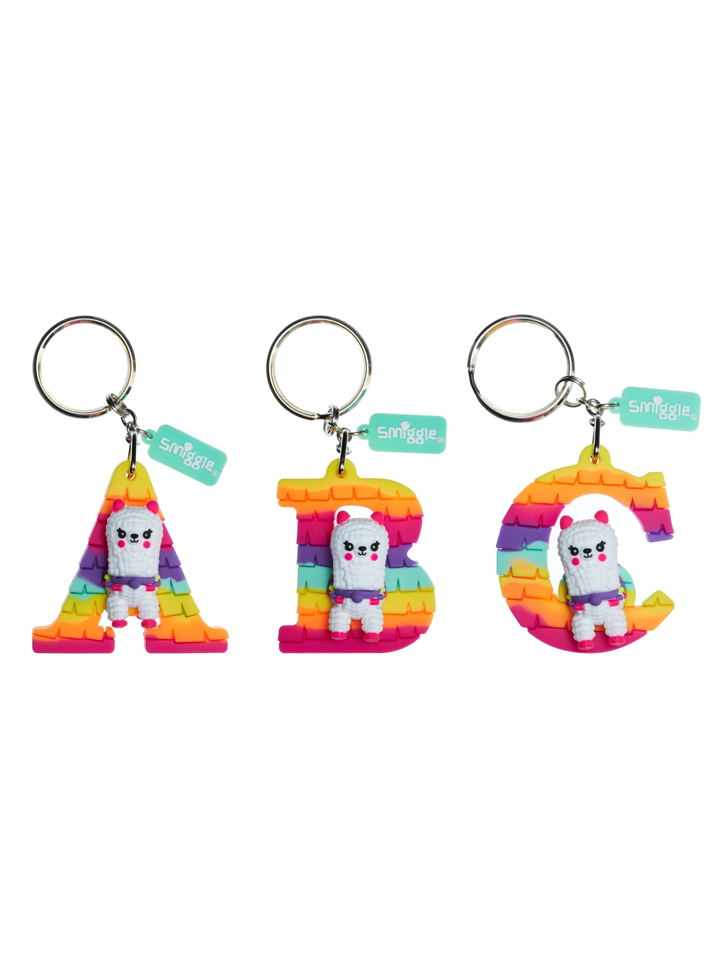 Llama Scented Alphabet Keyring