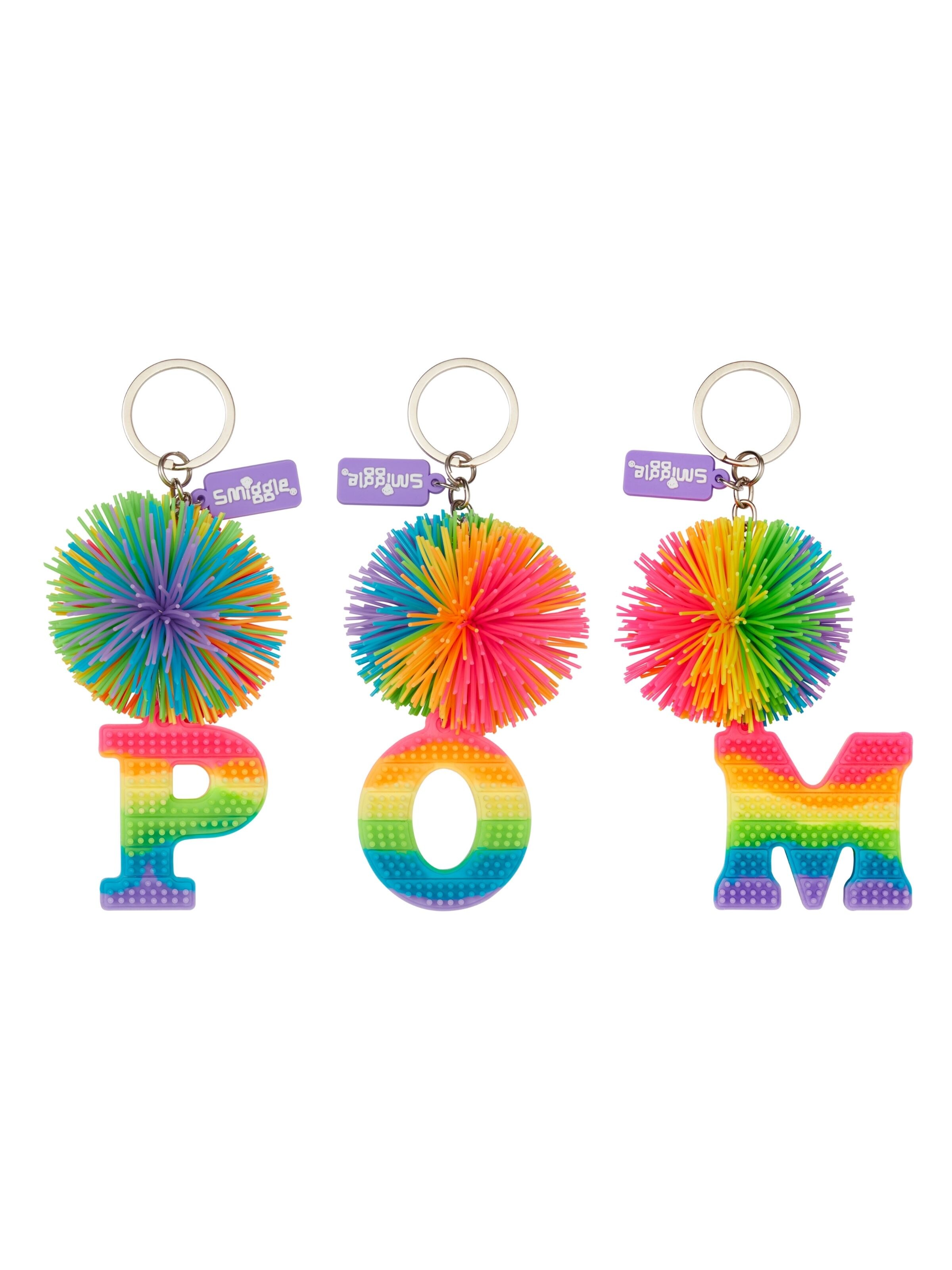 Pom Pom Scented Alphabet Keyring