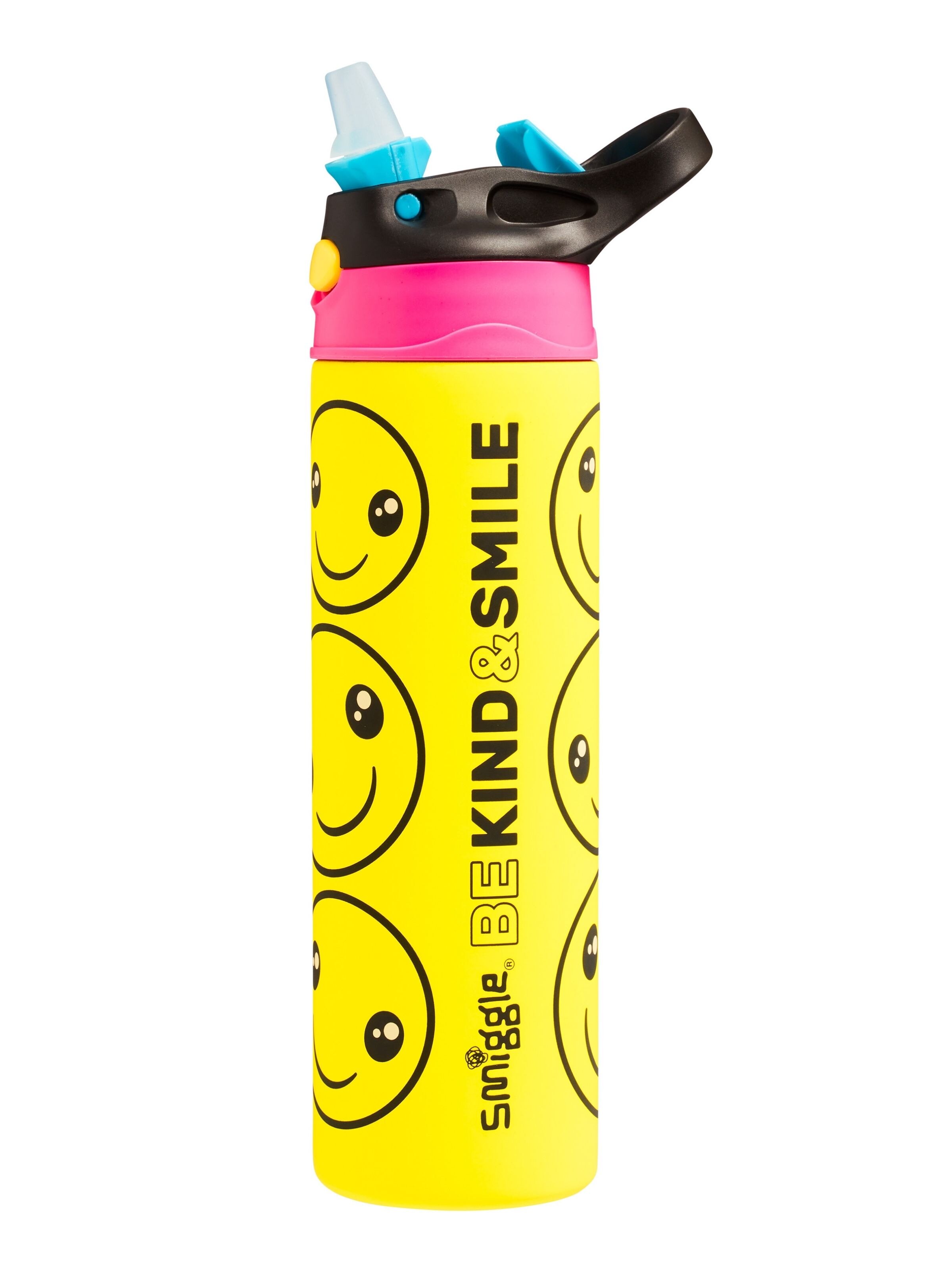 Be Kind & Smile Insulated Stainless Steel Flip Soft Touch Drink Bottle 520Ml