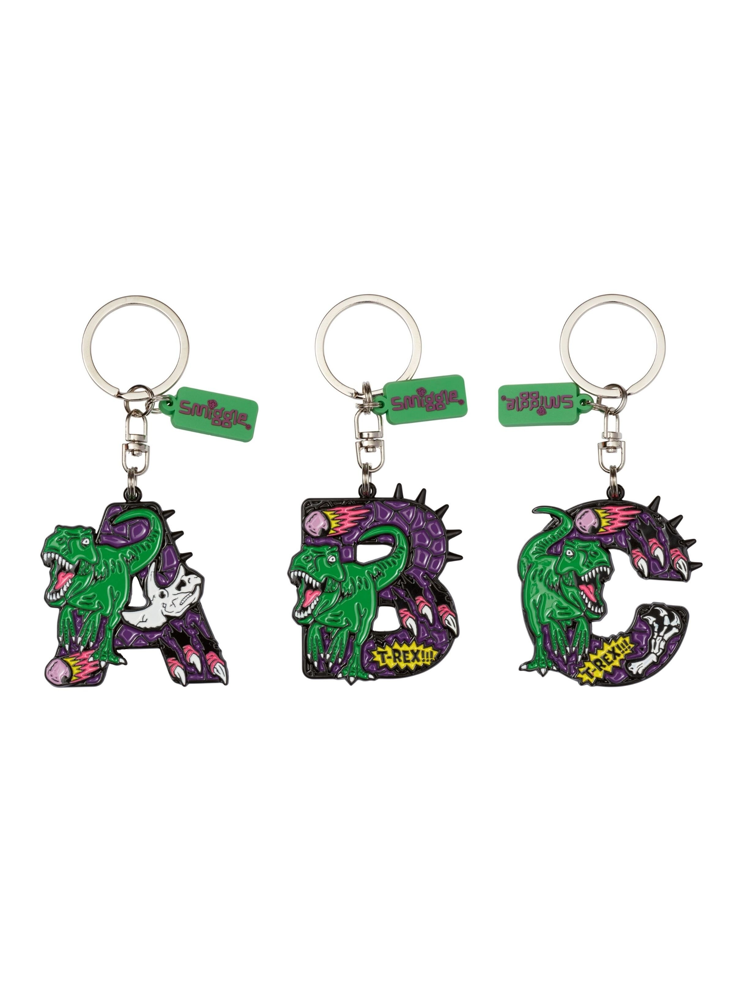 T-Rex Alphabet Keyring