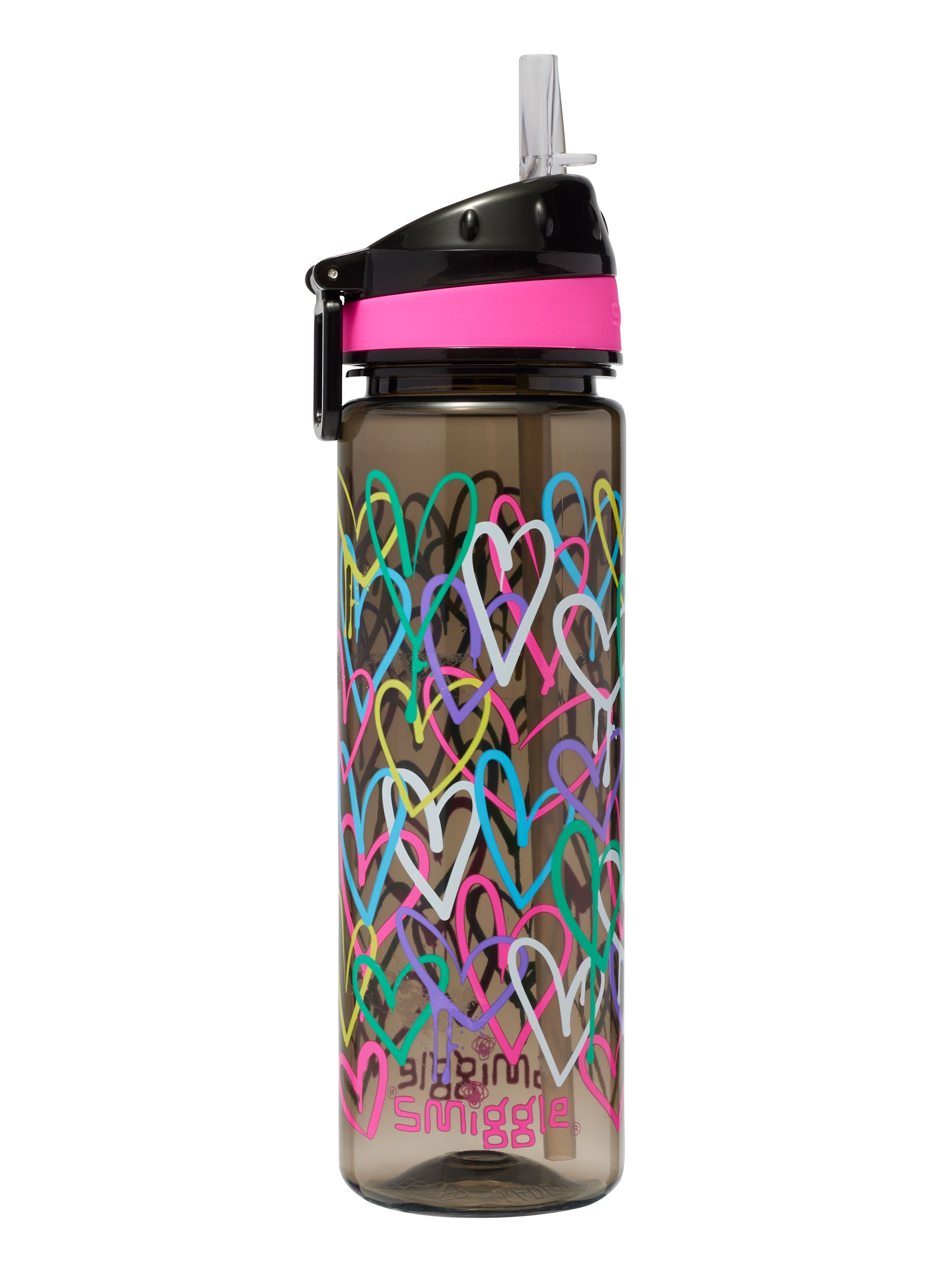 I Heart Smiggle Plastic Drink Up Bottle 650Ml