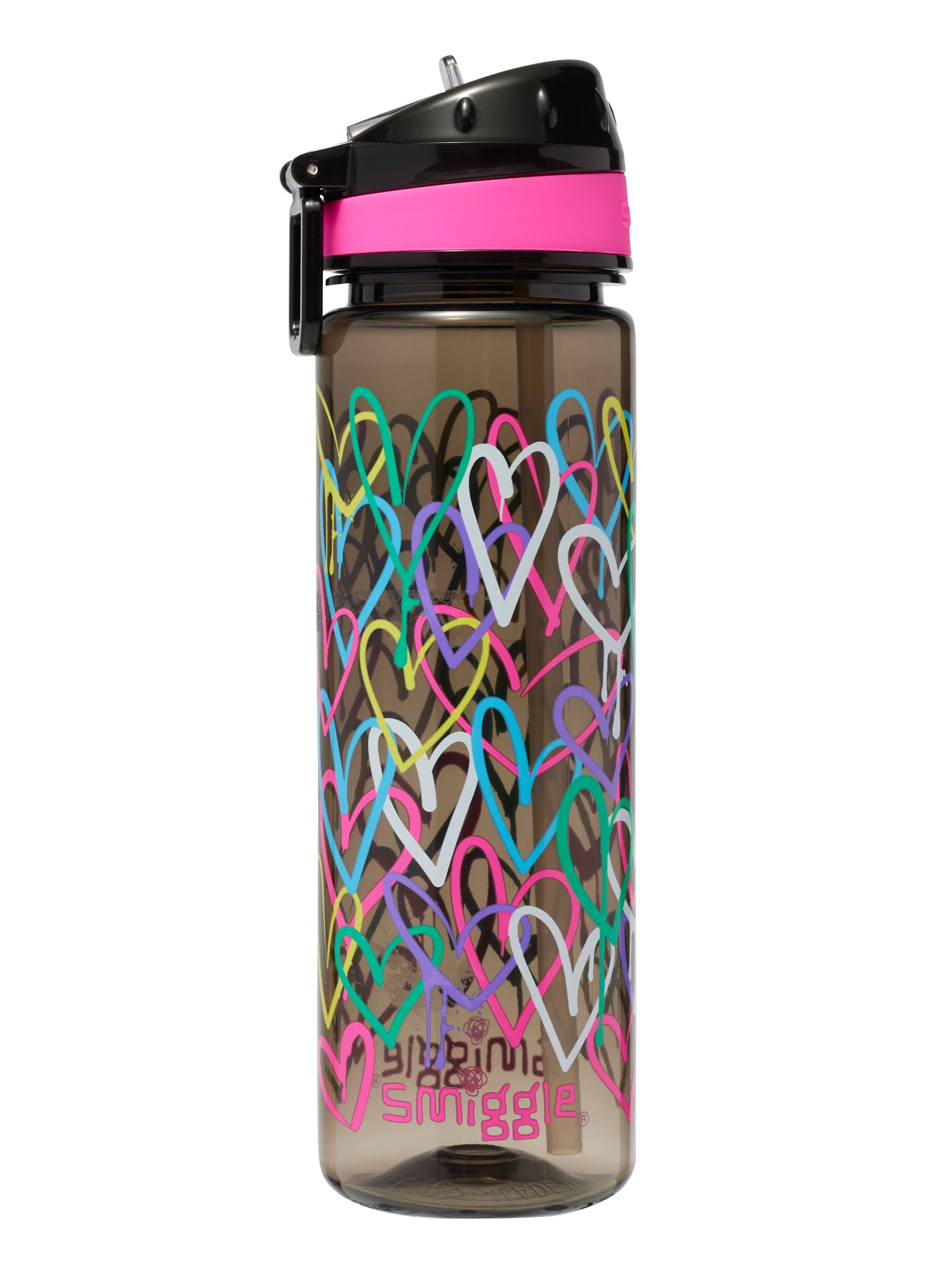 I Heart Smiggle Plastic Drink Up Bottle 650Ml