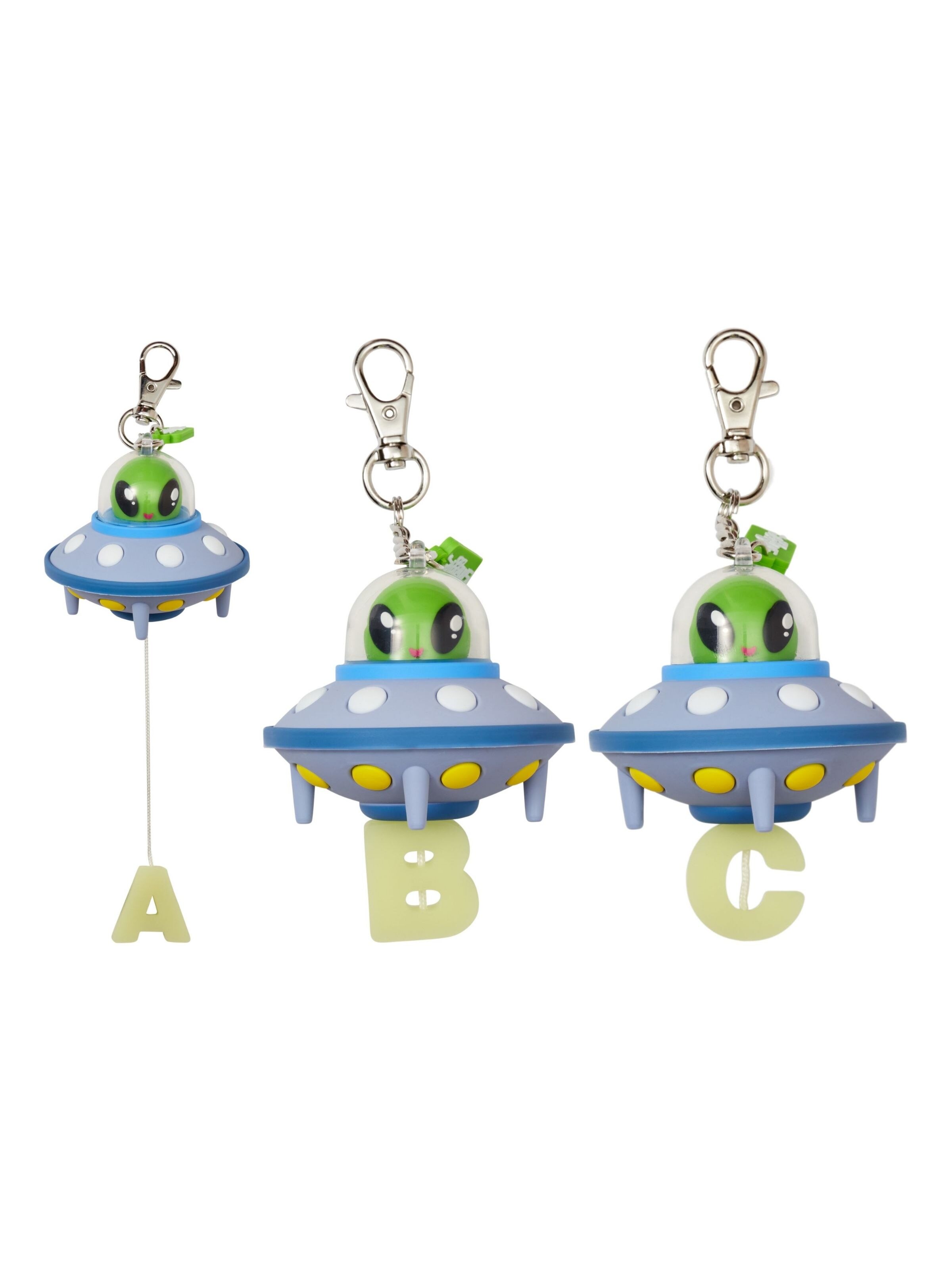 Beam Me Up Alphabet Keyring