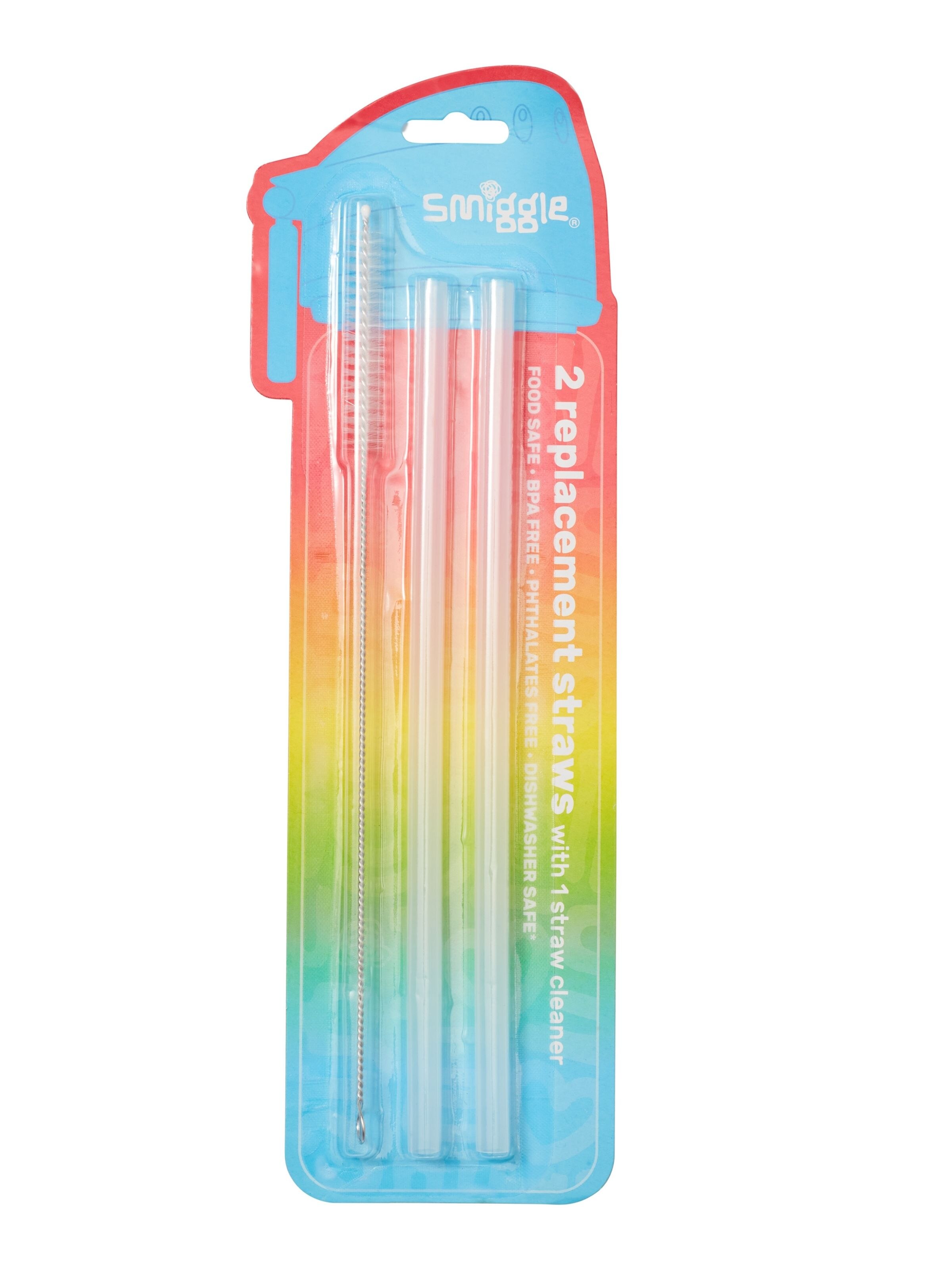 Drink Bottle Replacement Straws With Cleaner
