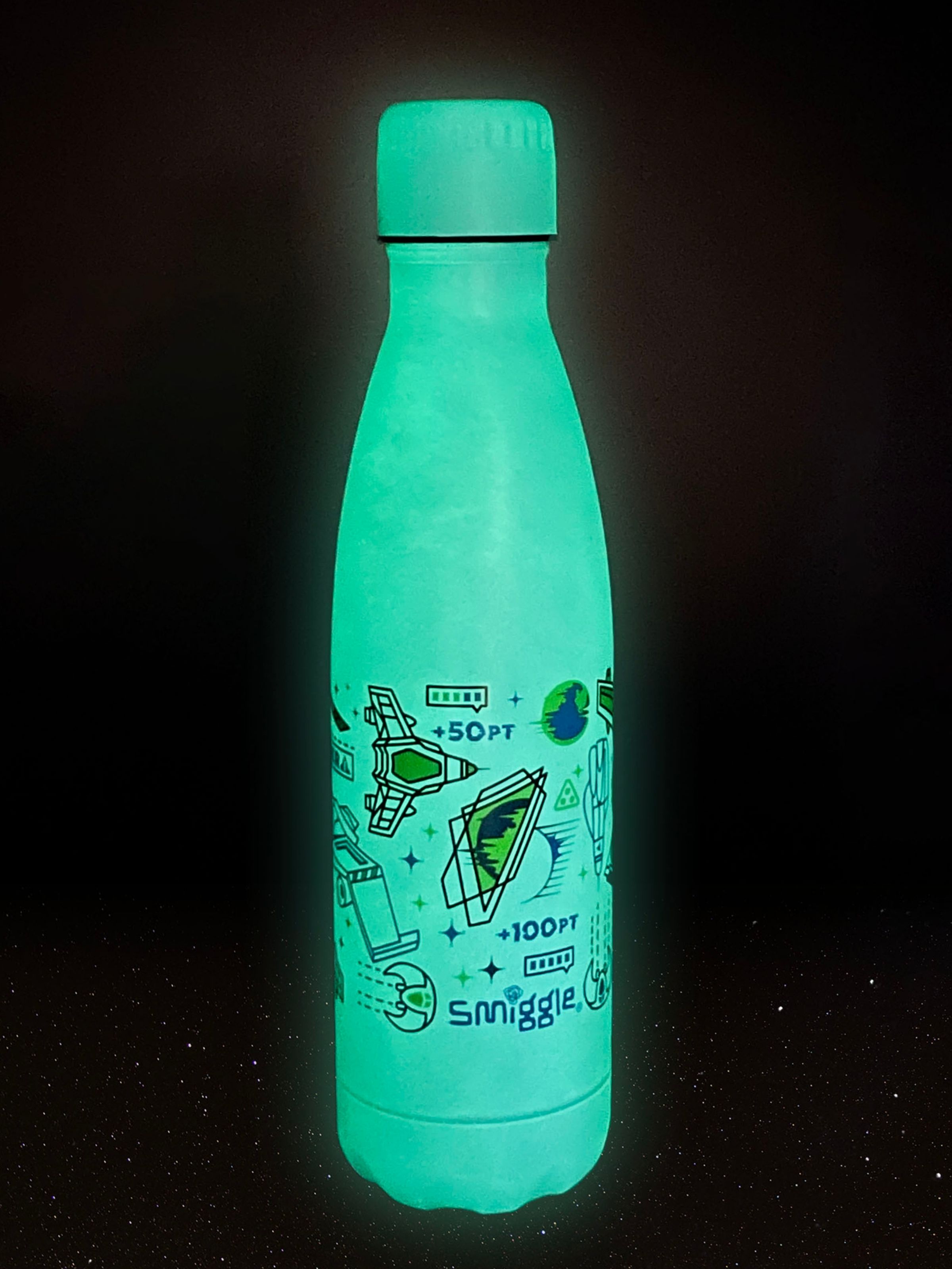 Glow In The Dark Wonder Insulated Stainless Steel Drink Bottle 500Ml