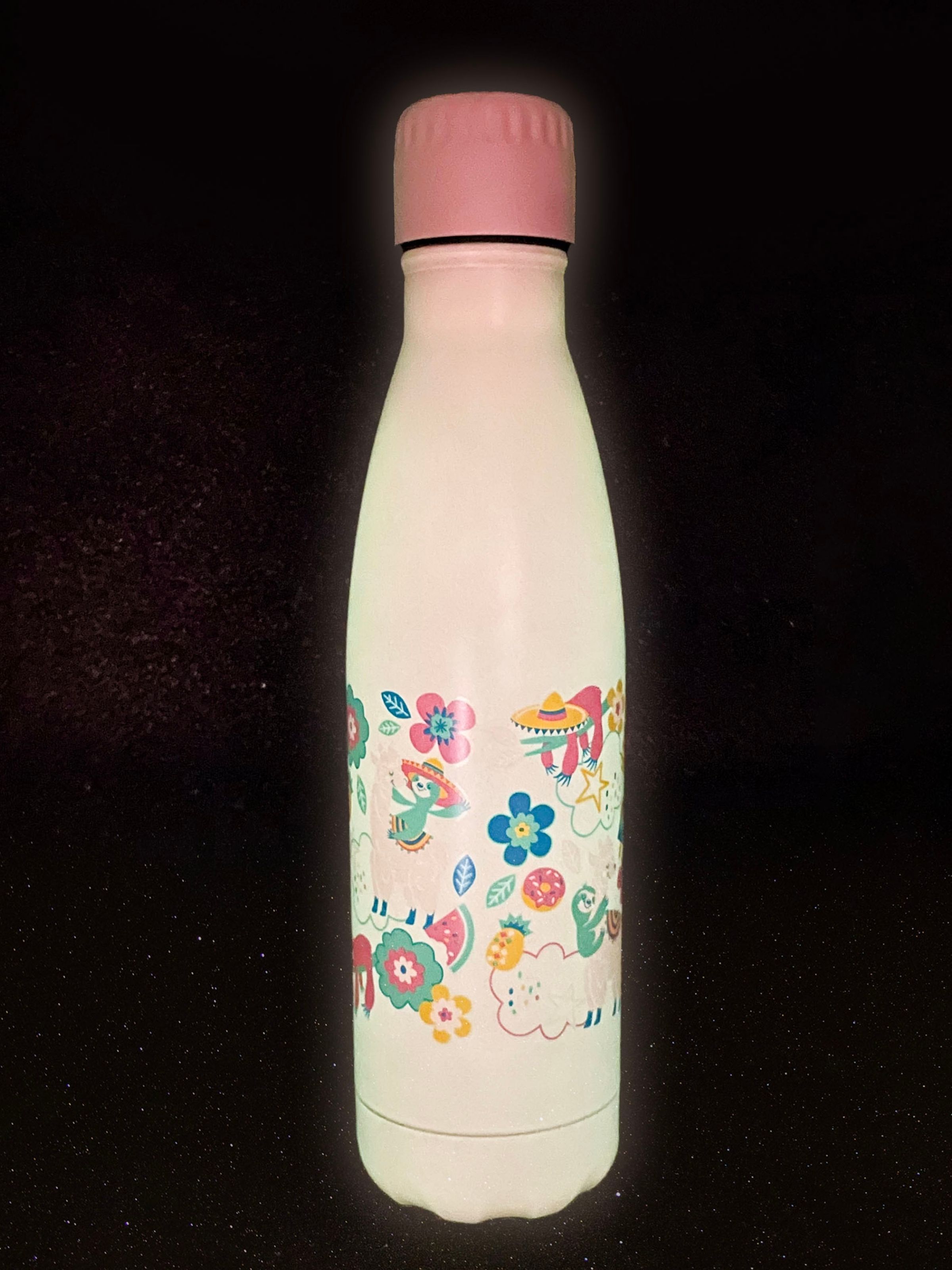 Glow In The Dark Wonder Insulated Stainless Steel Drink Bottle 500Ml