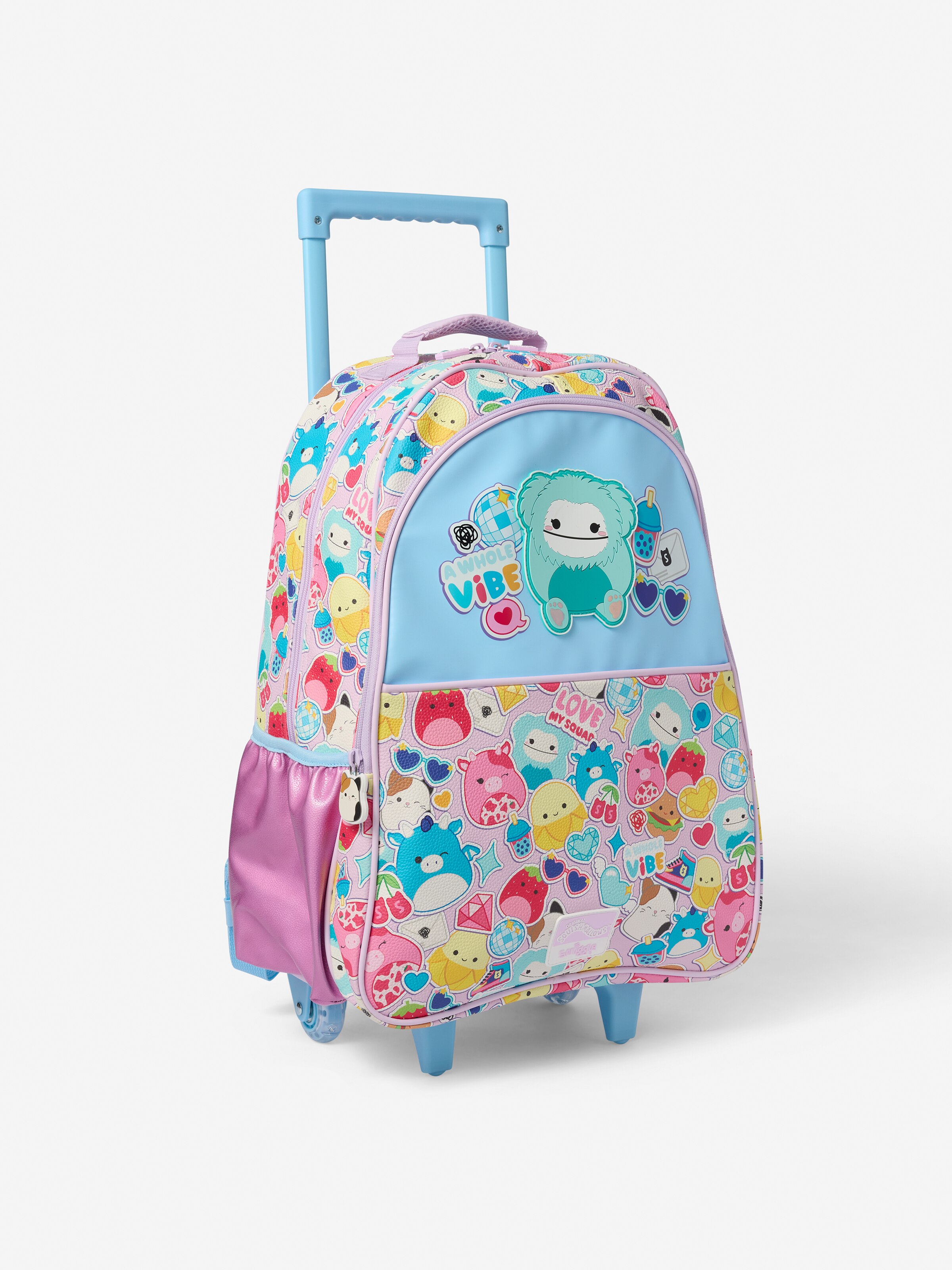 Squishmallows Trolley Backpack With Light Up Wheels