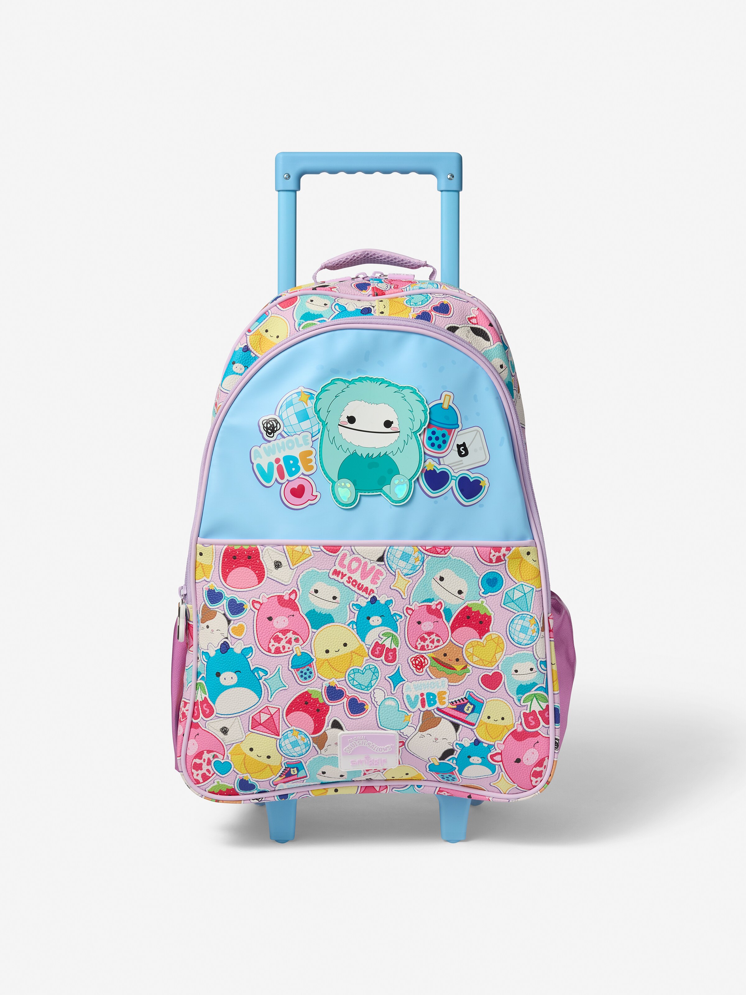 Squishmallows Trolley Backpack With Light Up Wheels