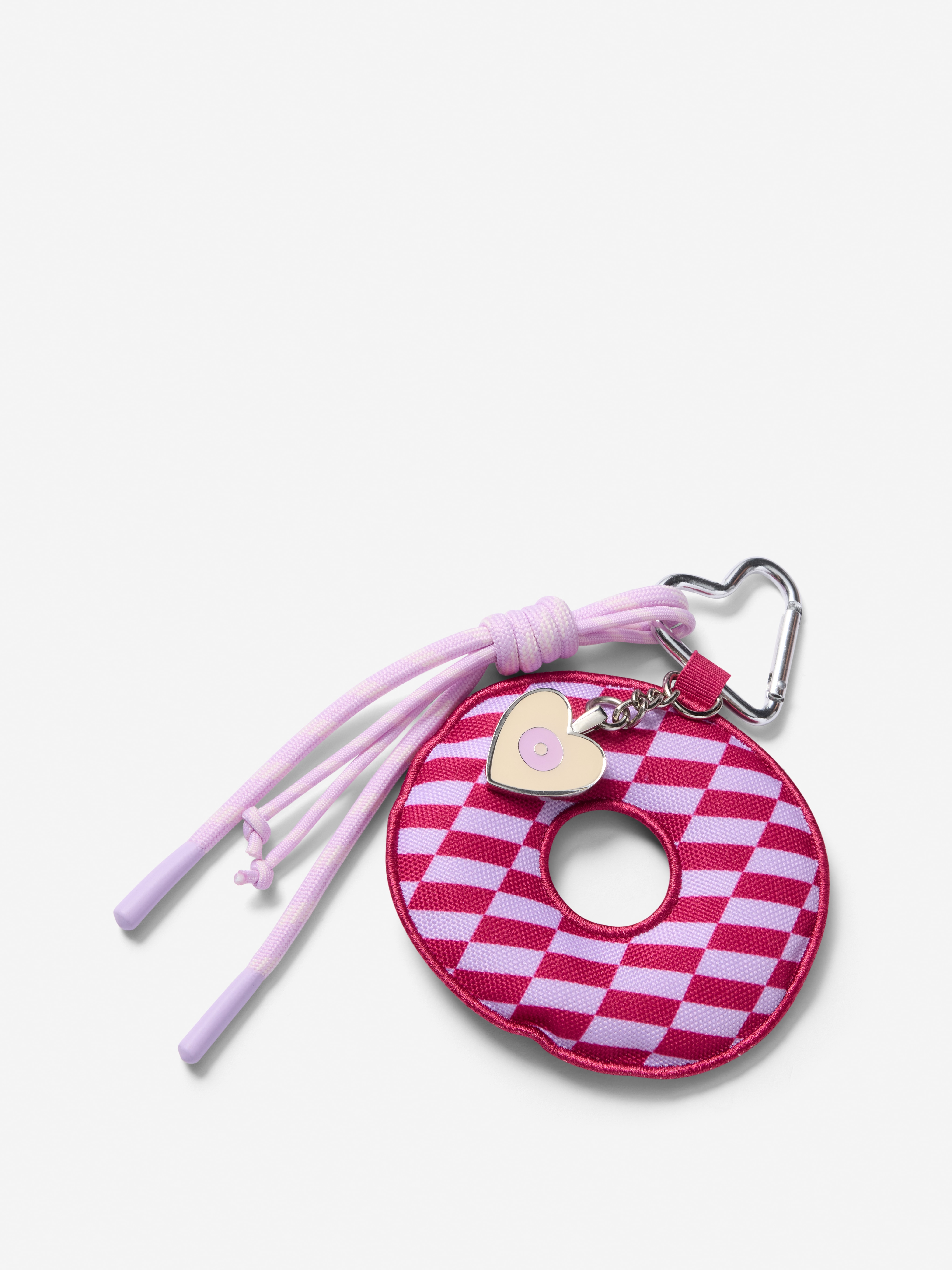 Heart Puff Alphabet Bag Charm