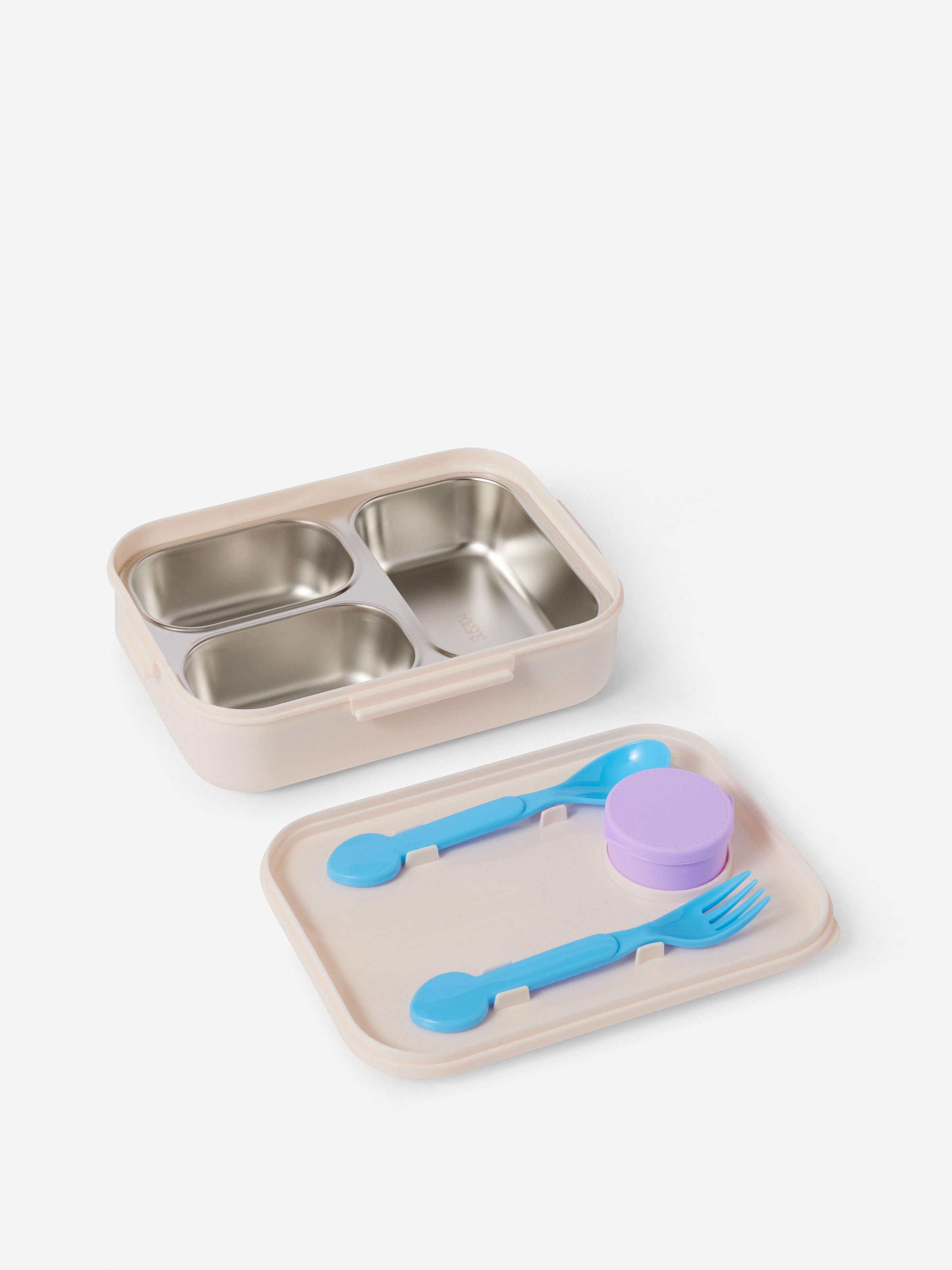 Smiggler Stainless Steel Bento Lunchbox With Cutlery
