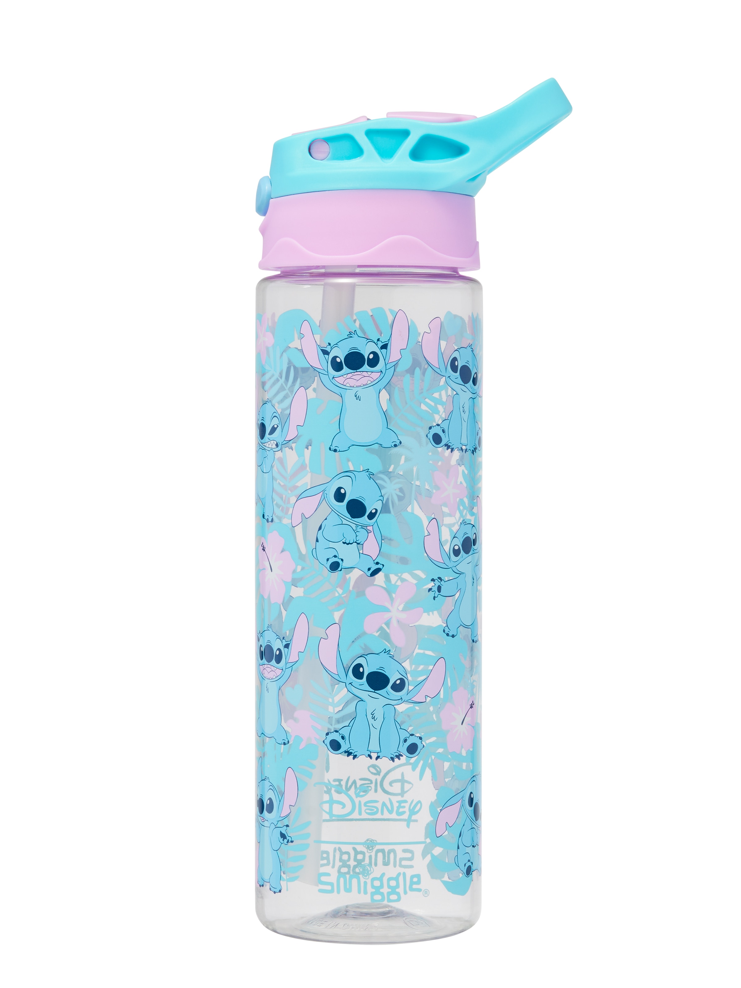 Stitch Plastic Flip Drink Bottle 650Ml