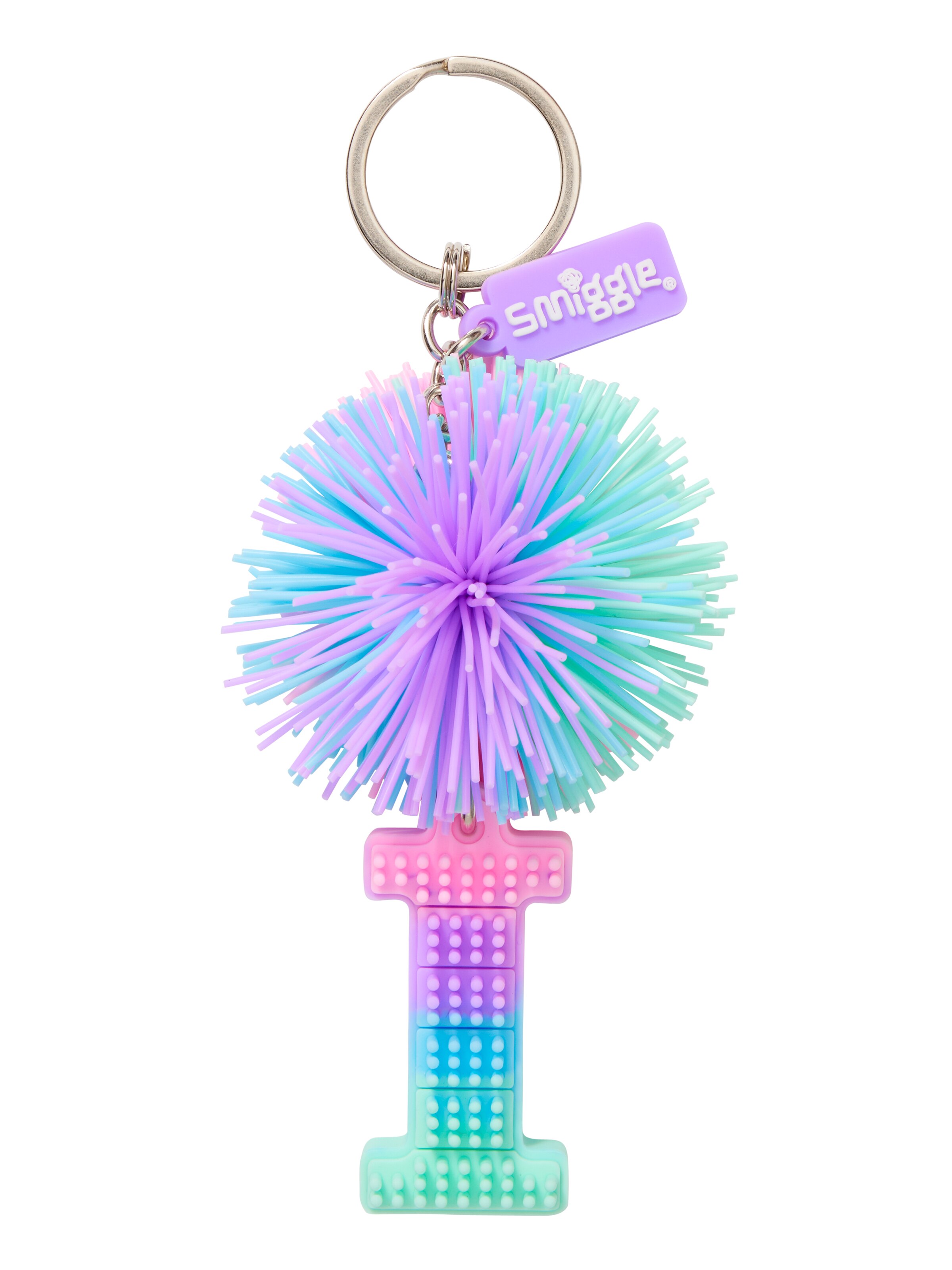 Pastel Pom Pom Scented Alphabet Keyring