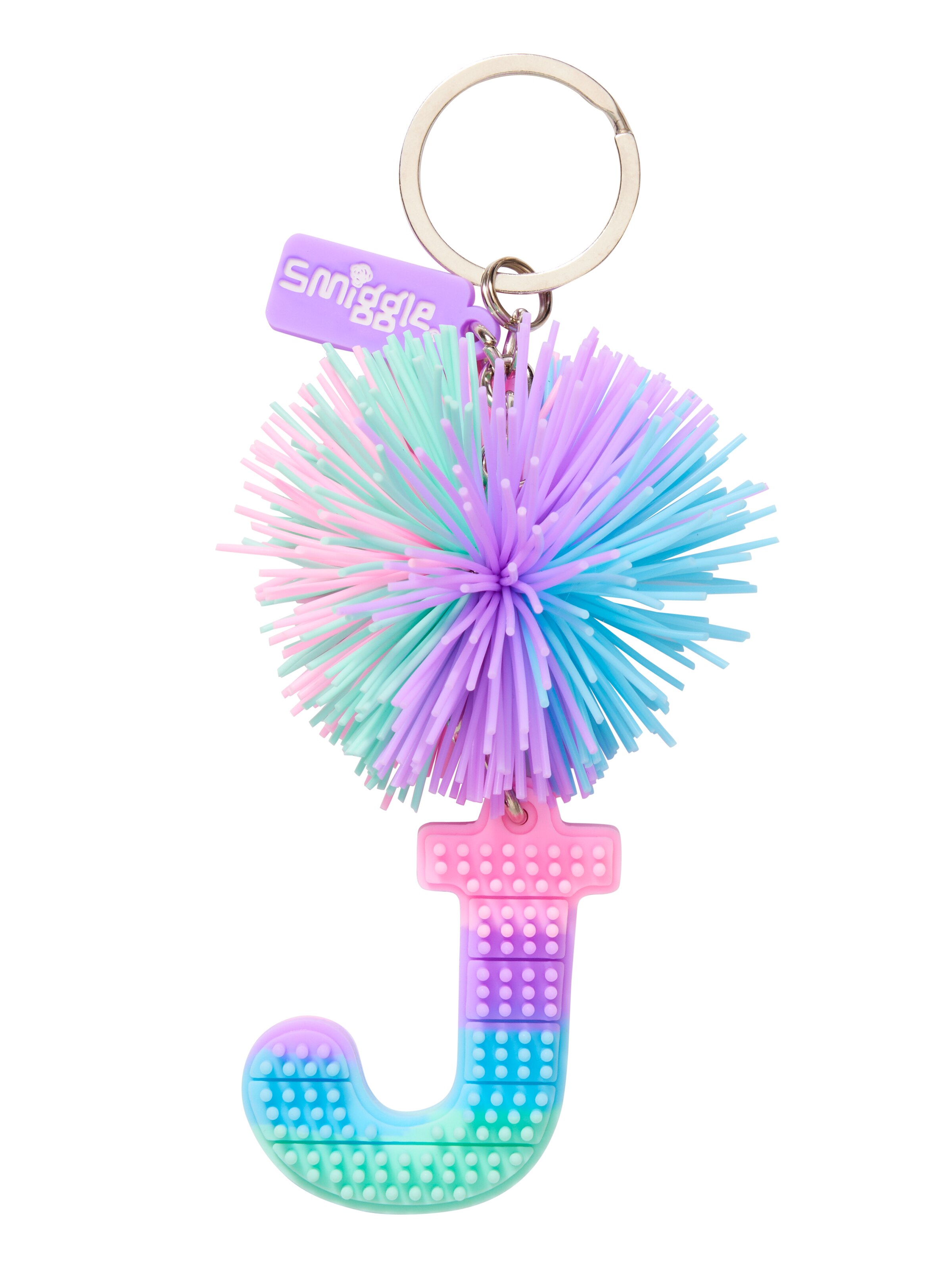 Pastel Pom Pom Scented Alphabet Keyring