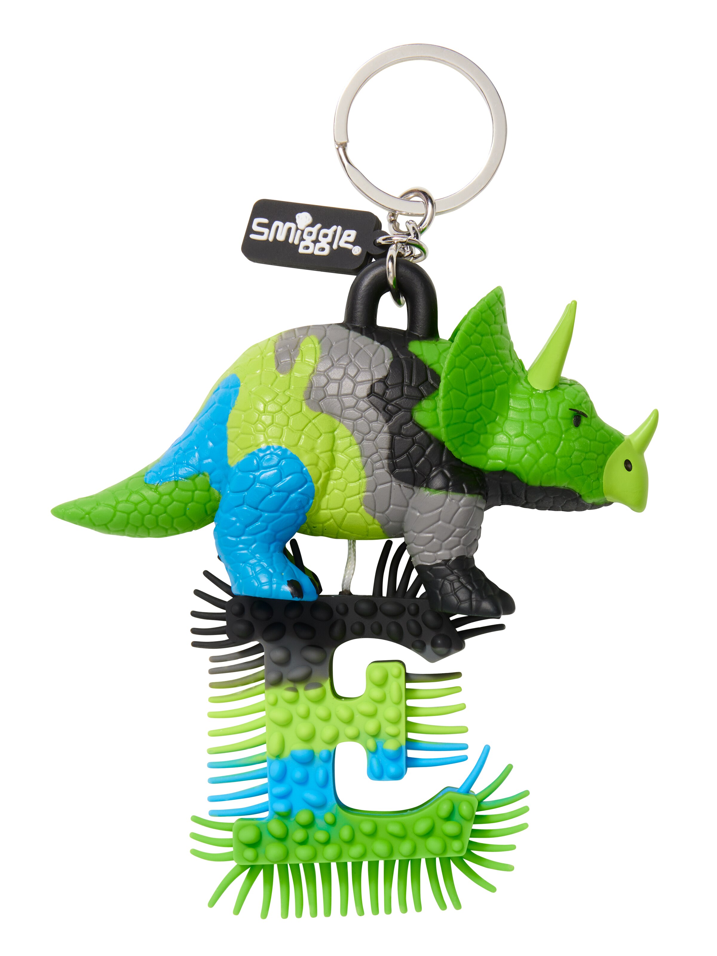 Dino Alphabet Keyring
