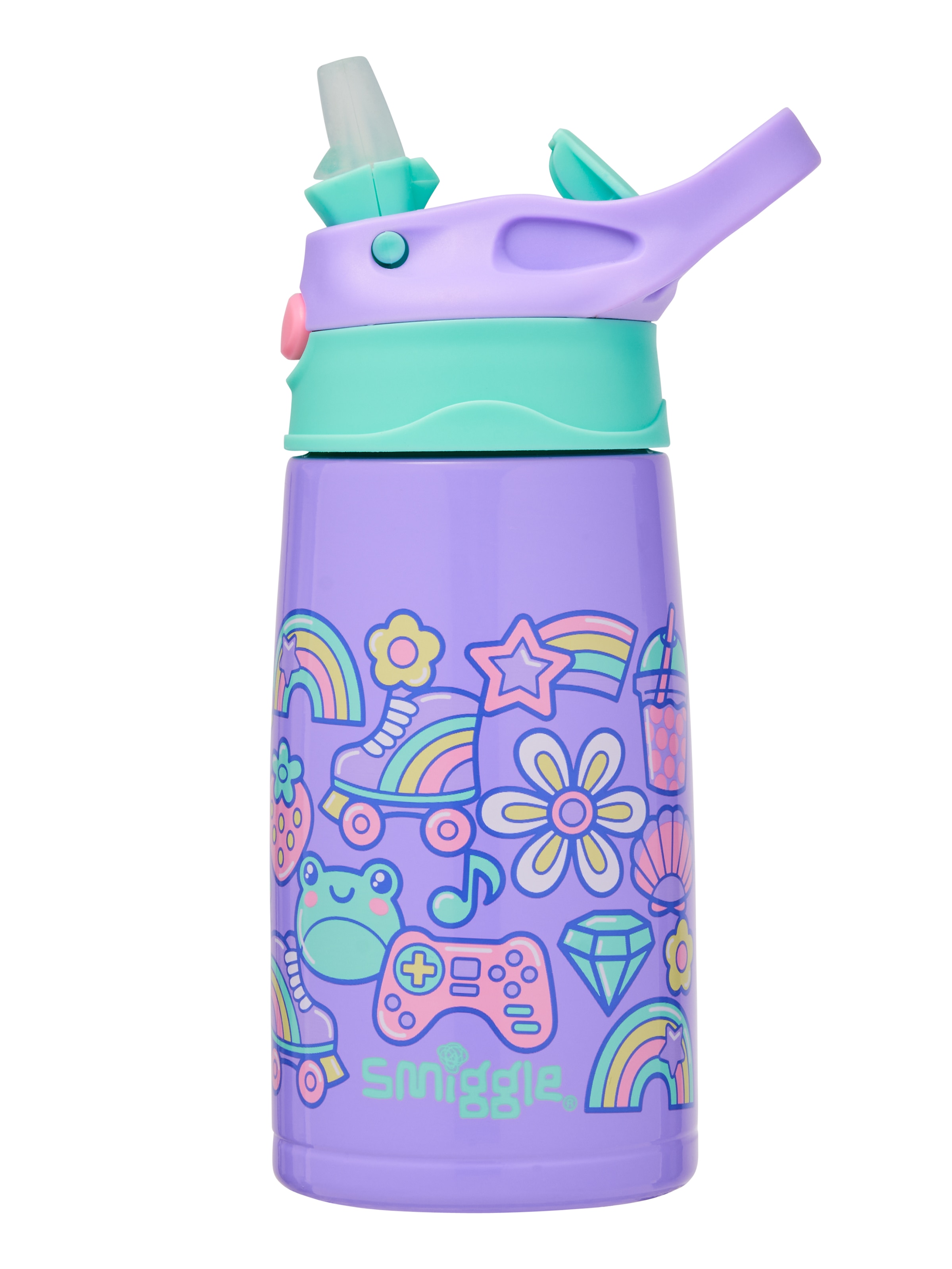 Curious Junior Stainless Steel Flip Drink Bottle 400Ml