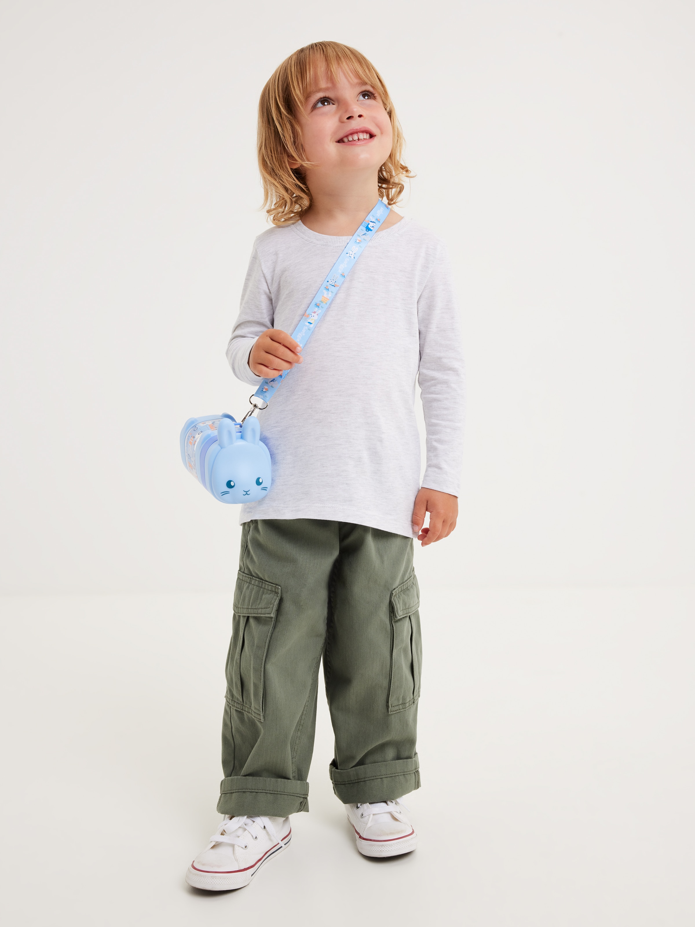 Out & About Teeny Tiny Plastic Character Drink Bottle With Strap 450Ml