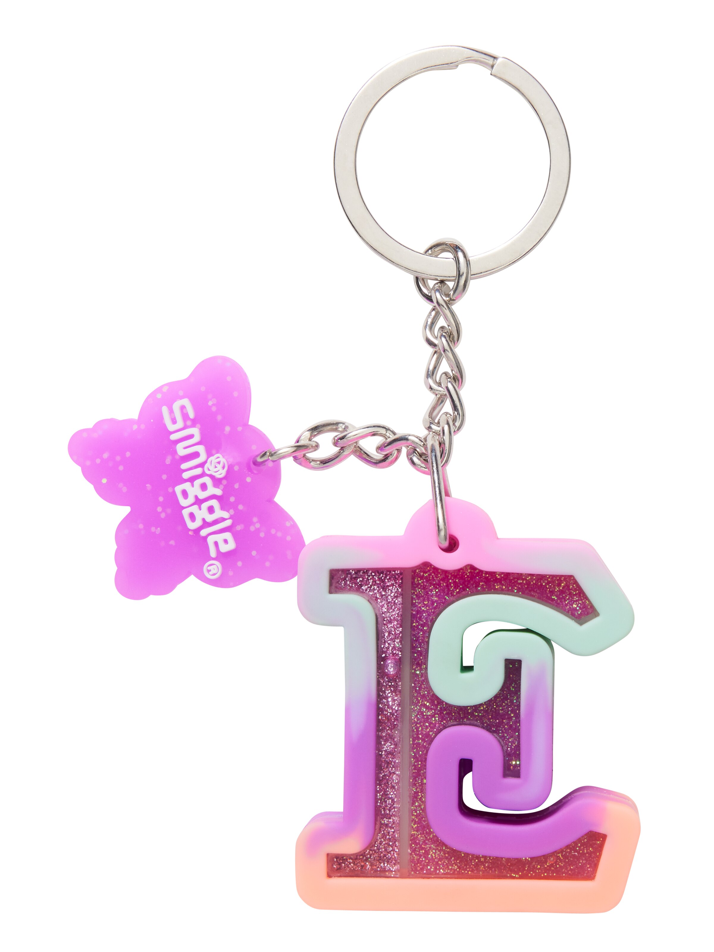 Glitz Floaty Alphabet Keyring