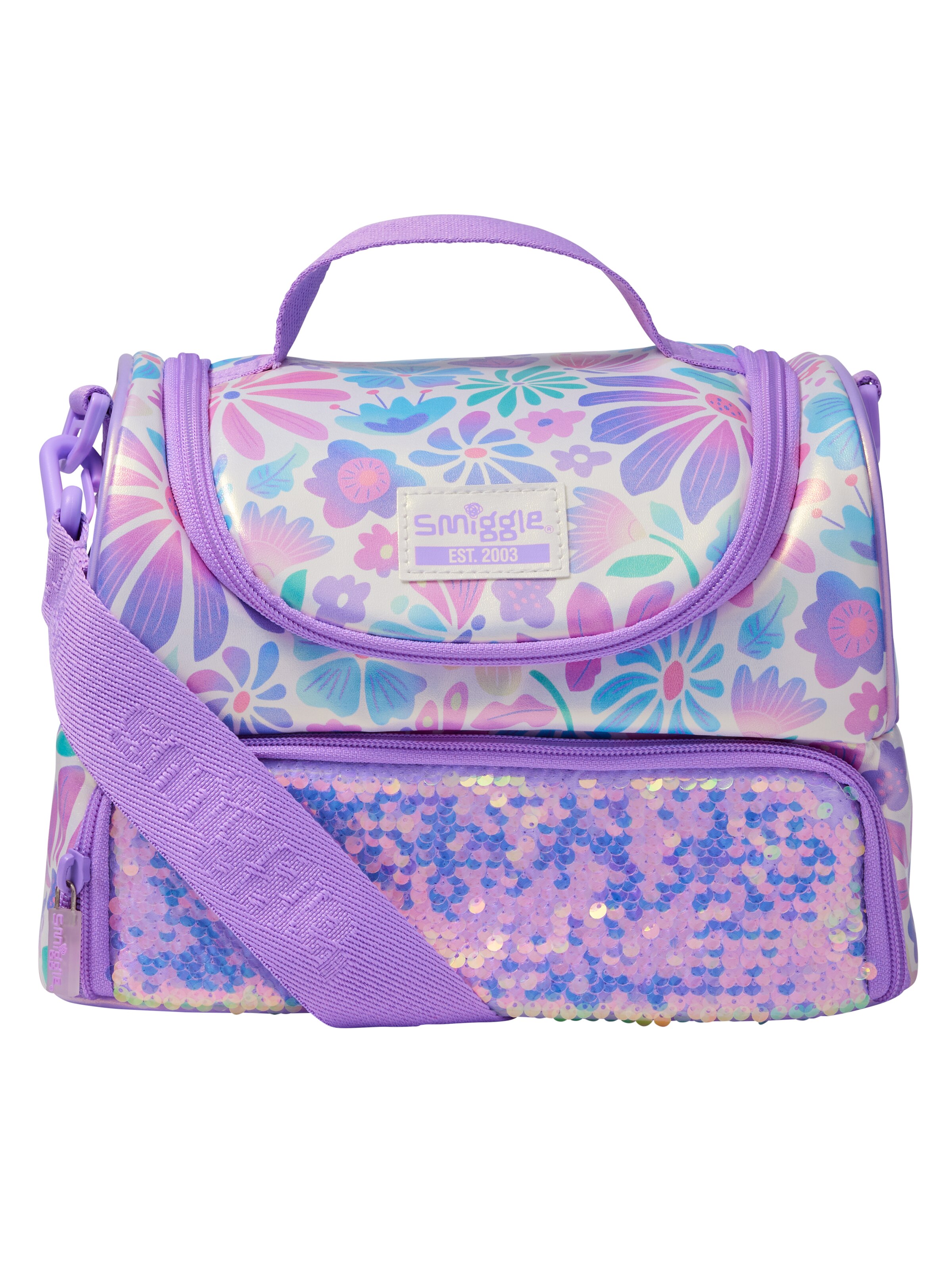 Bloom Large Double Compartment Lunchbox With Strap