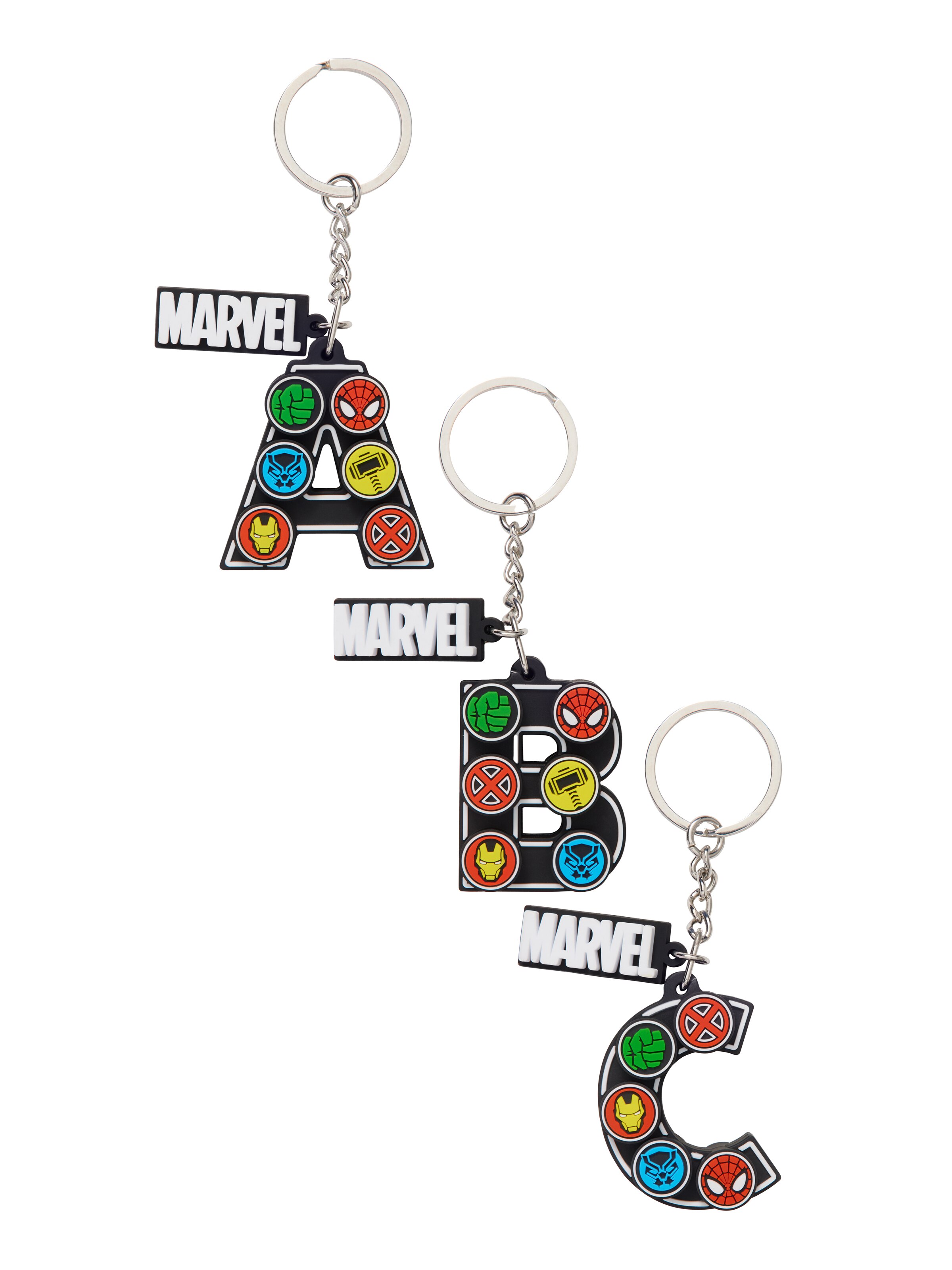 Marvel Alphabet Keyring