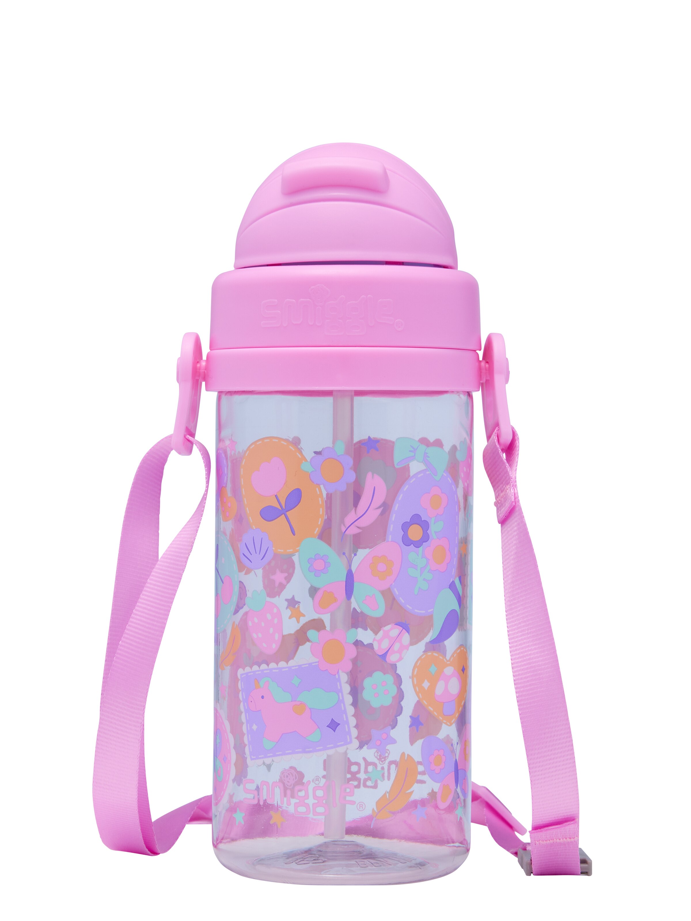 Little Journeys Teeny Tiny Plastic Drink Bottle With Strap 400Ml