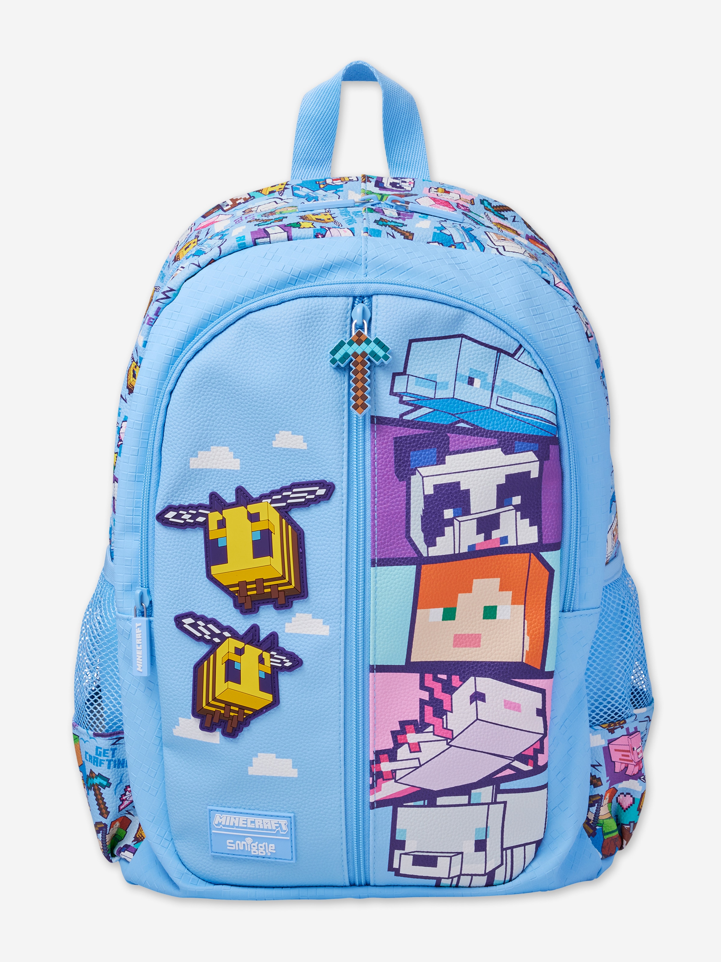 Minecraft Classic Backpack Minecraft Light Blue - Smiggle Online