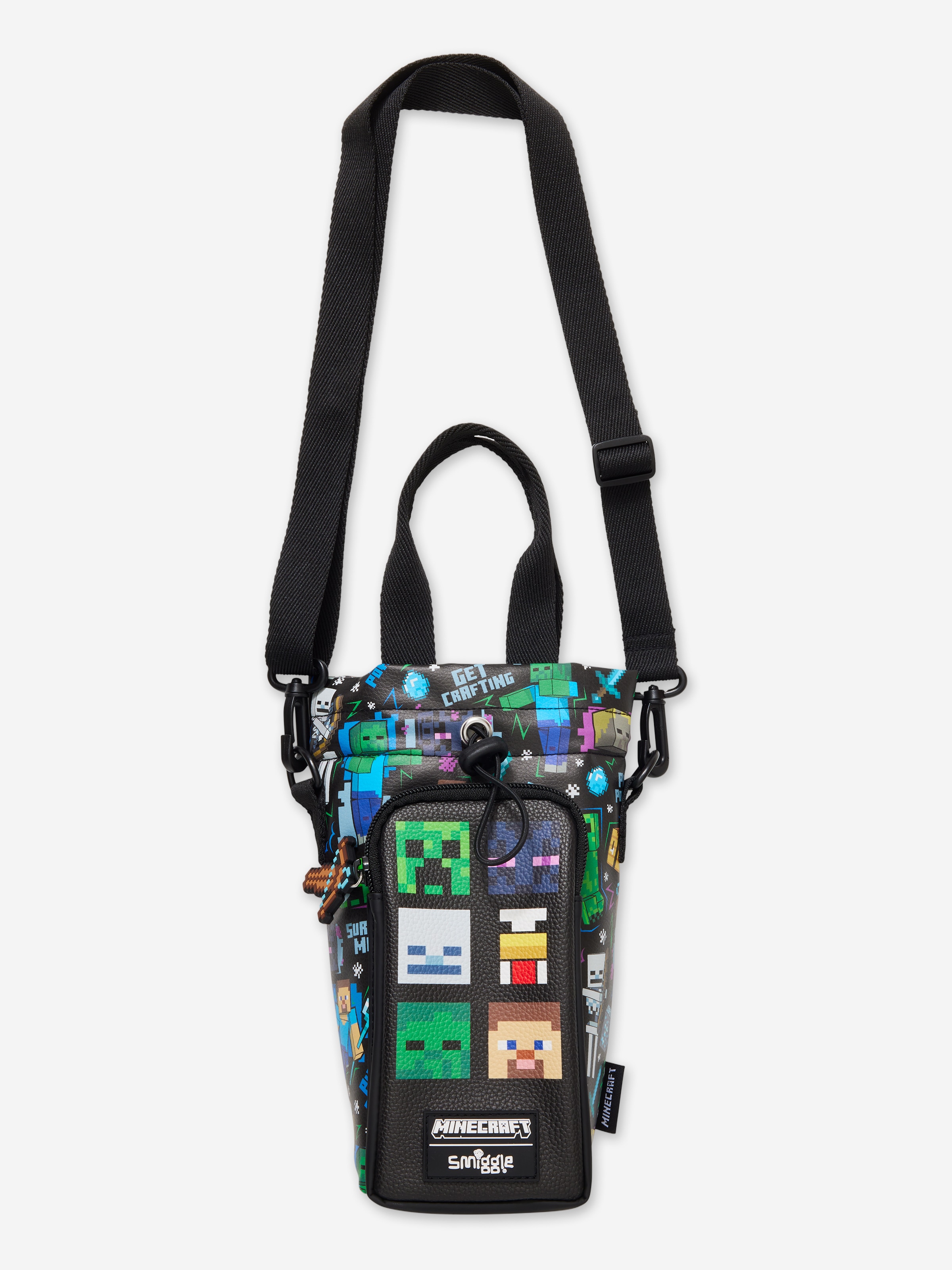 Minecraft Bottle Bag With Strap